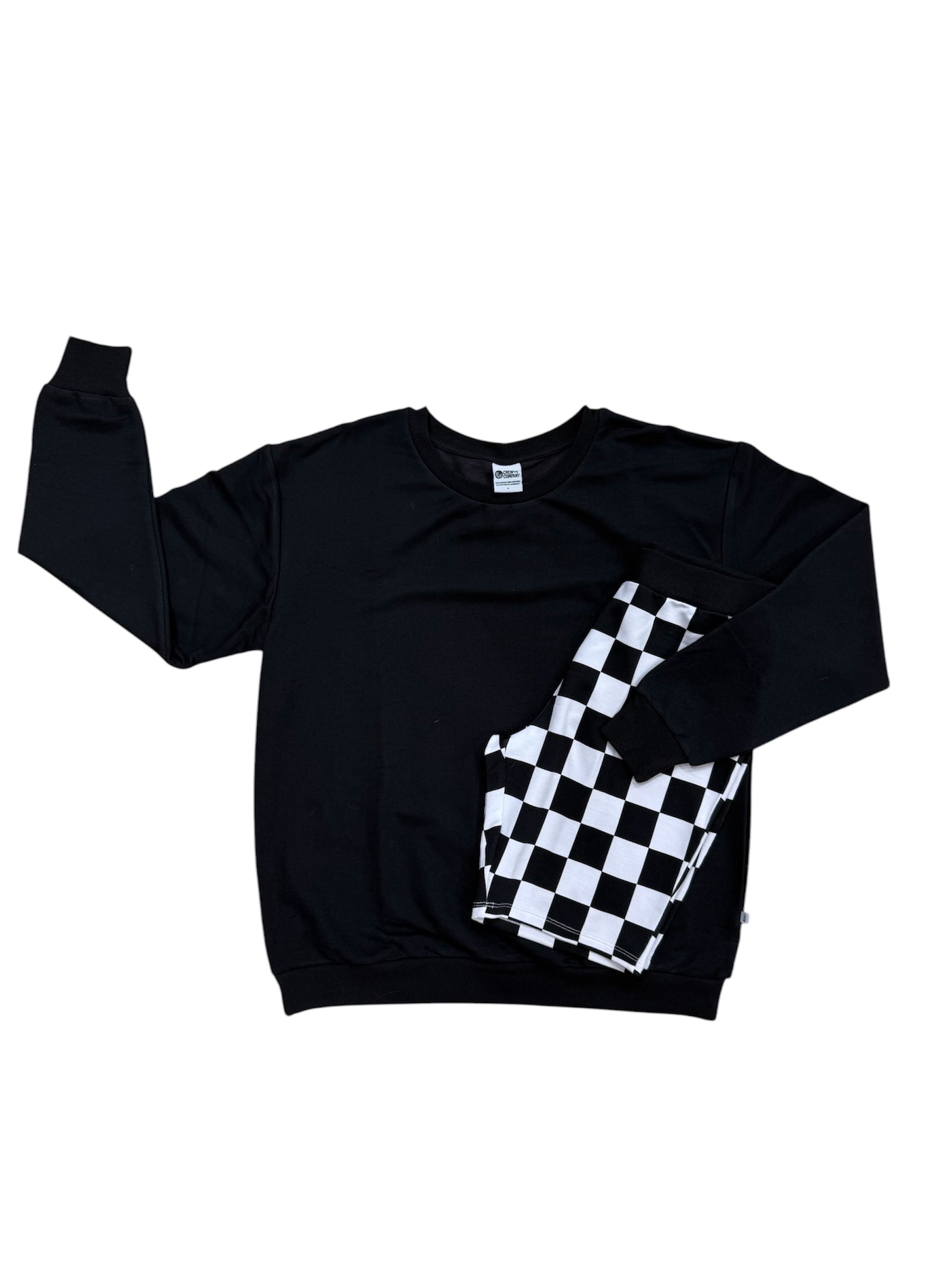 Onyx Checks Mama Biker Set