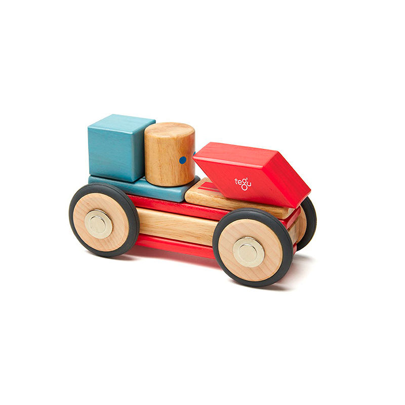 Daredevil <br>magnetic Wooden Blocks <br>stunt Team, 12 Pieces