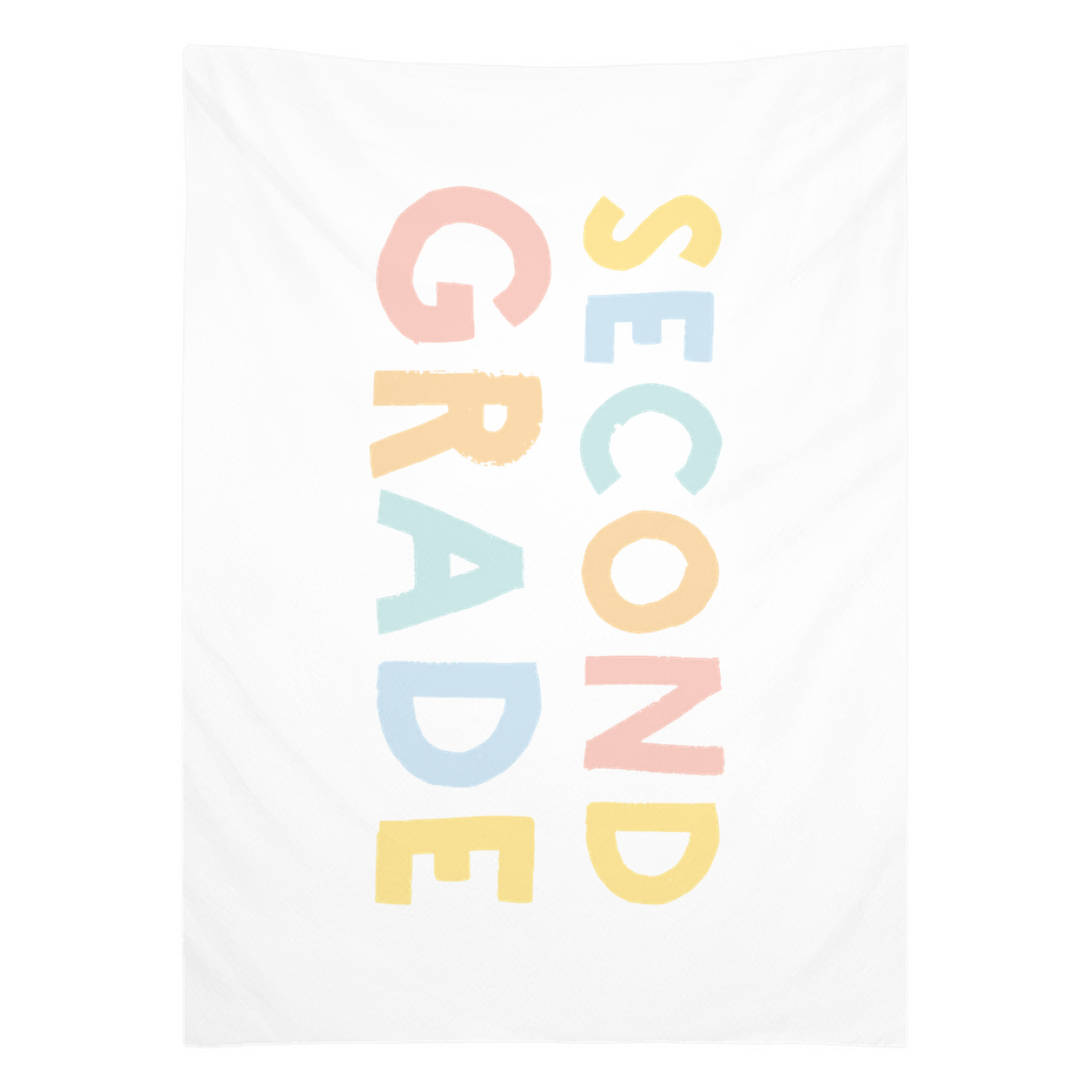 First Day Of Second Grade Tapestry, First Day Of School Banner