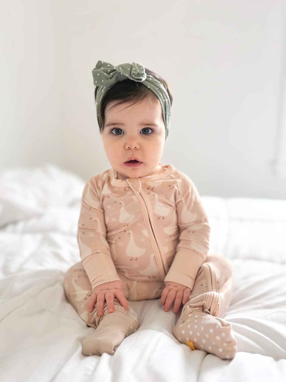 Silly Goose On The Loose Bamboo Zippy Romper
