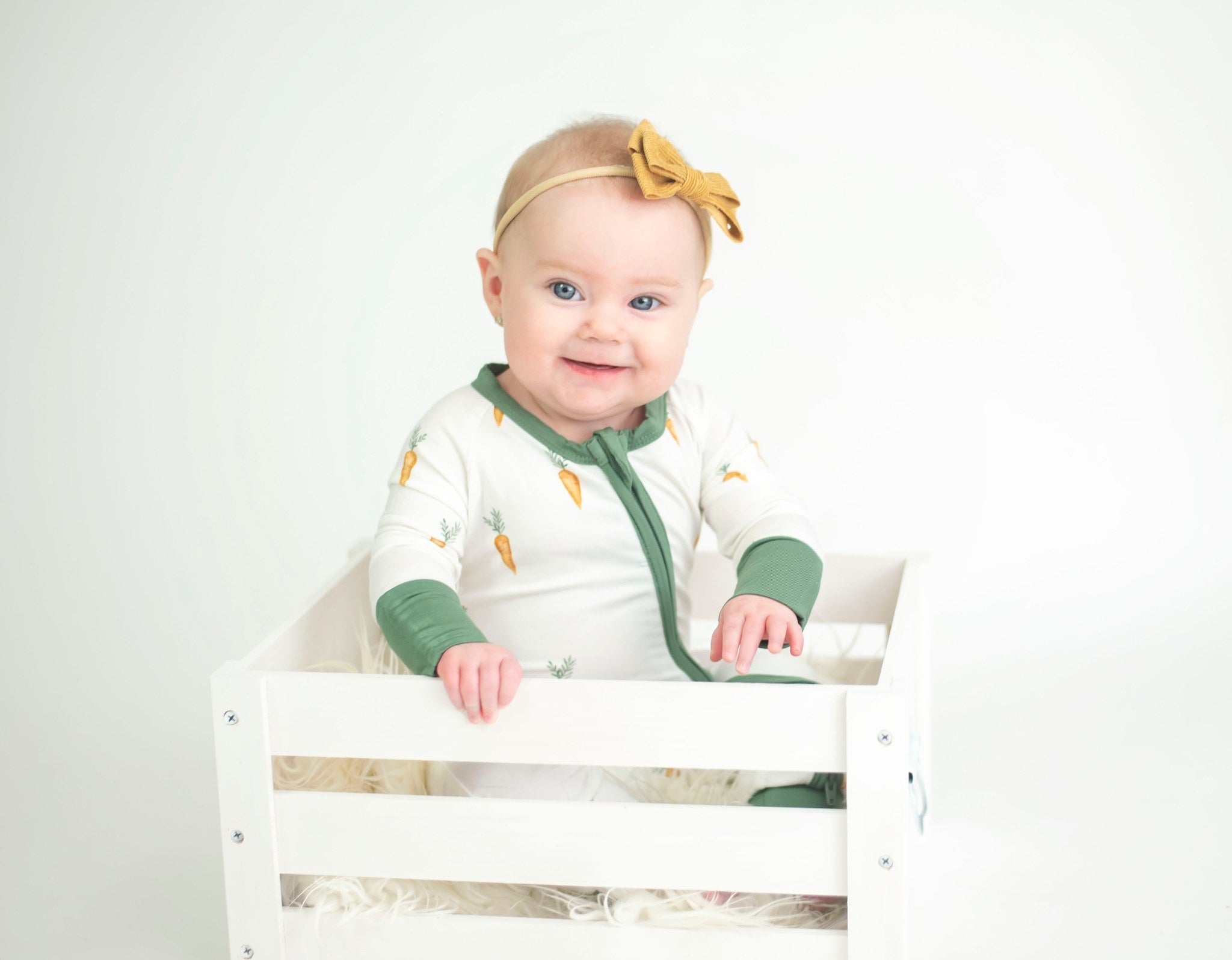 Keep Calm And Carrot On Bamboo Zippy Romper