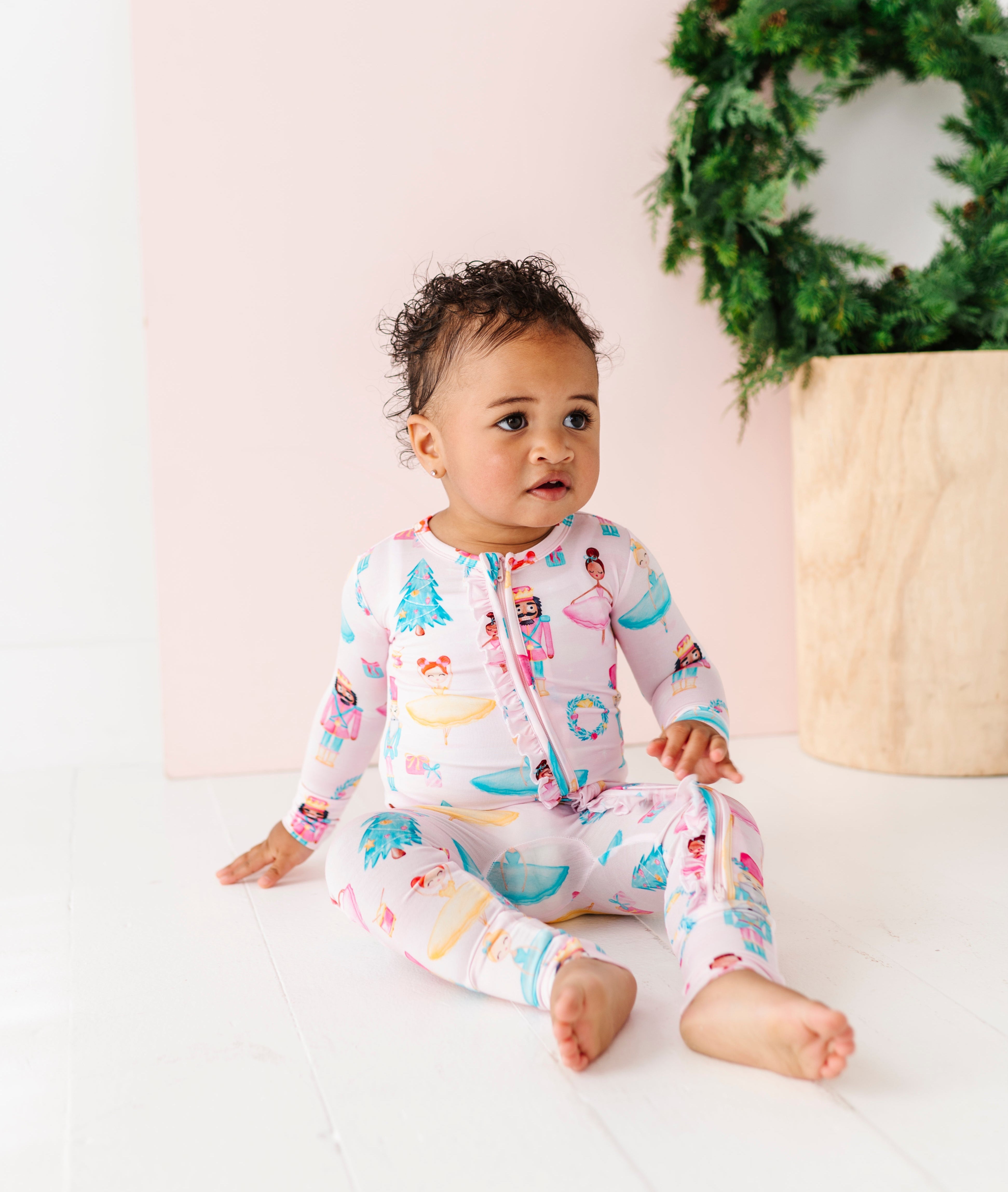 Sugarplum Ruffle Convertible Romper