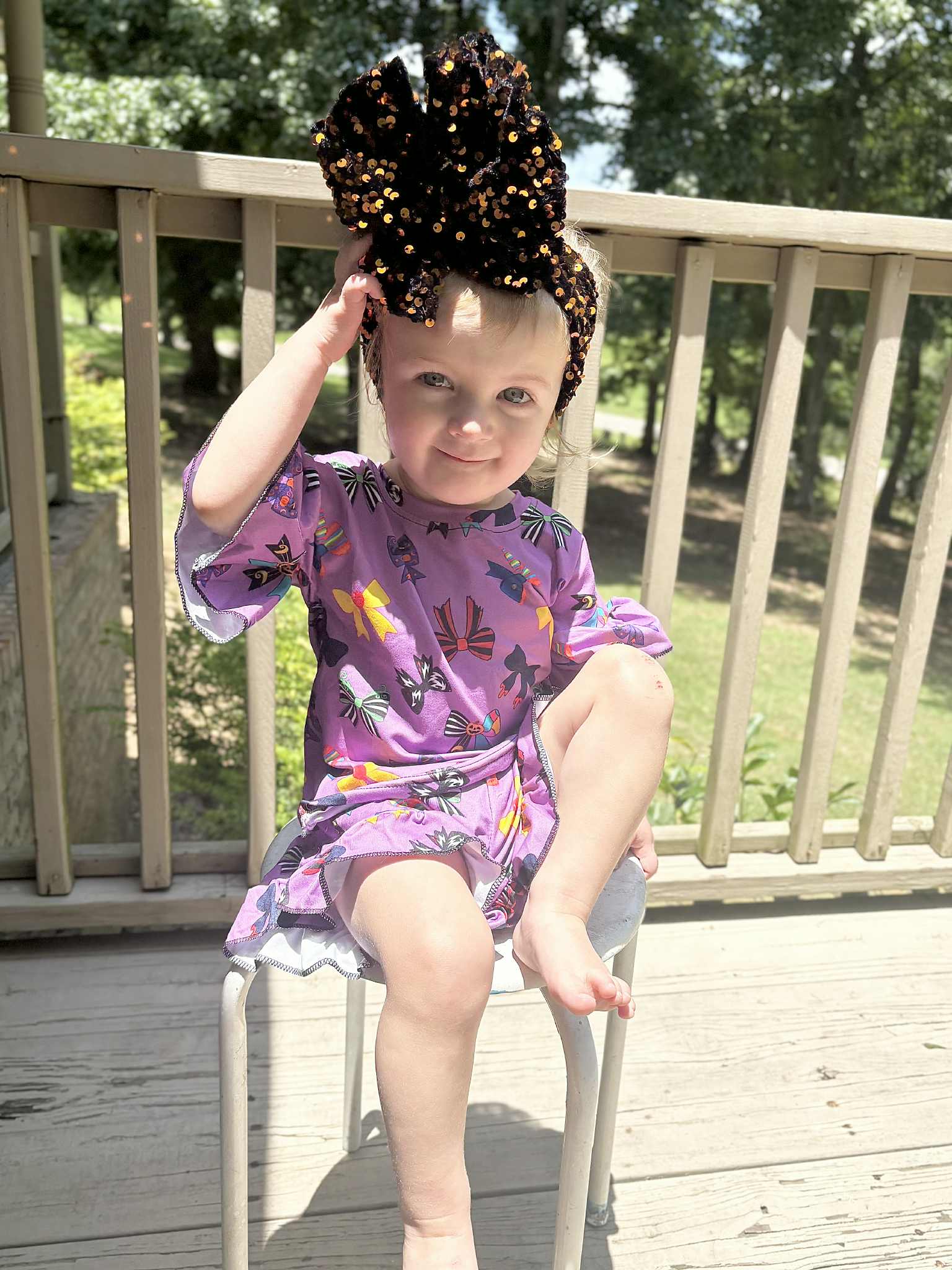 Spooky Bows Ruffle Set