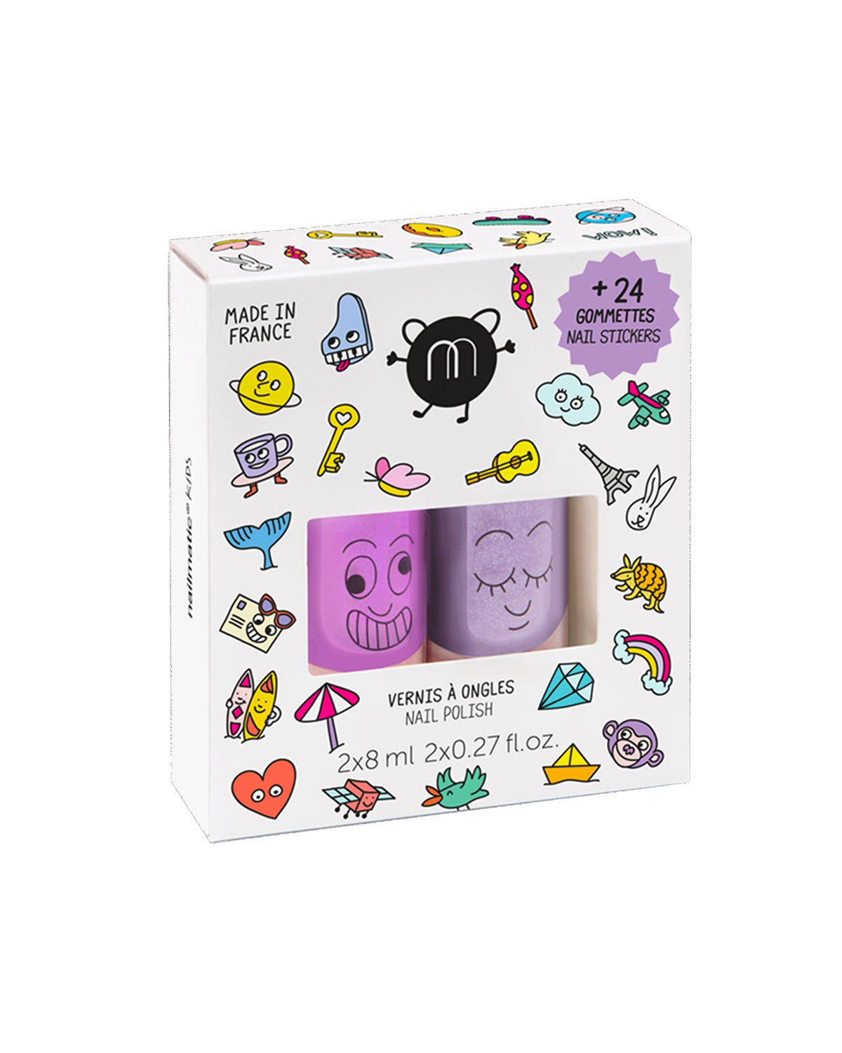 Nailpolish And Nail Sticker Set For Kids Wow