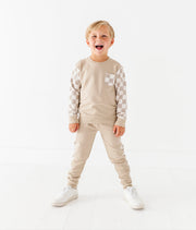 Oat Check Jogger Set