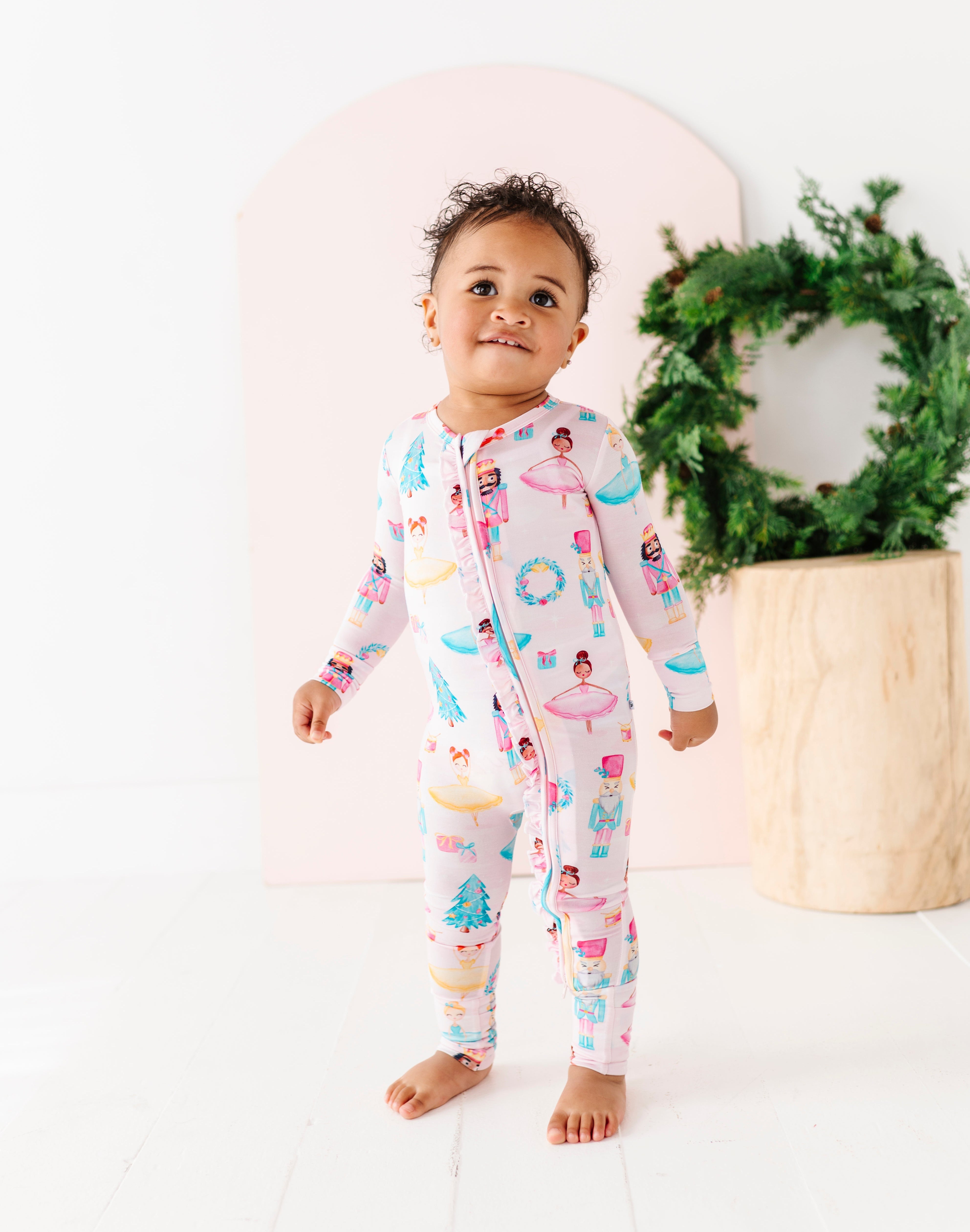 Sugarplum Ruffle Convertible Romper