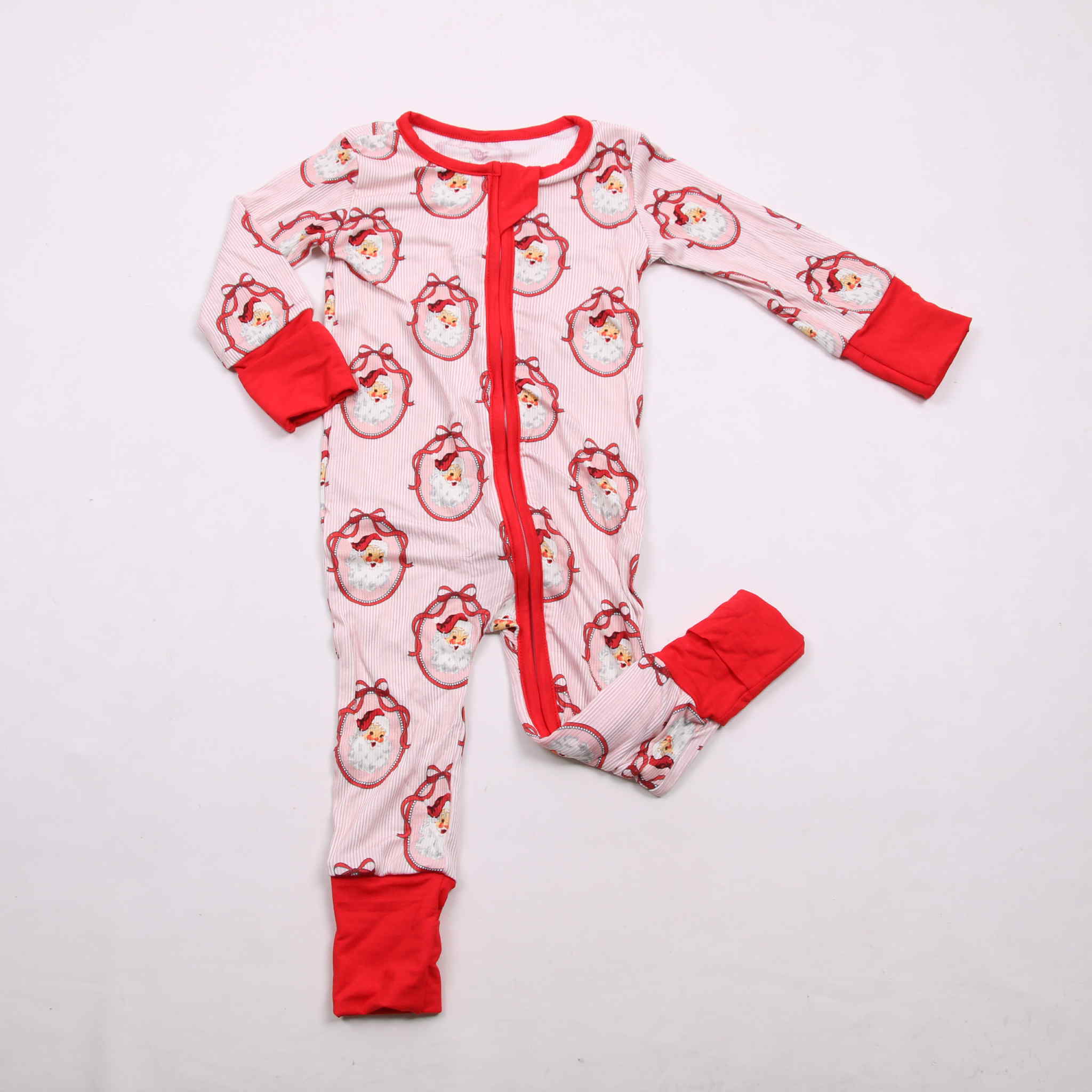 Ribbed Bamboo Santa Zippy