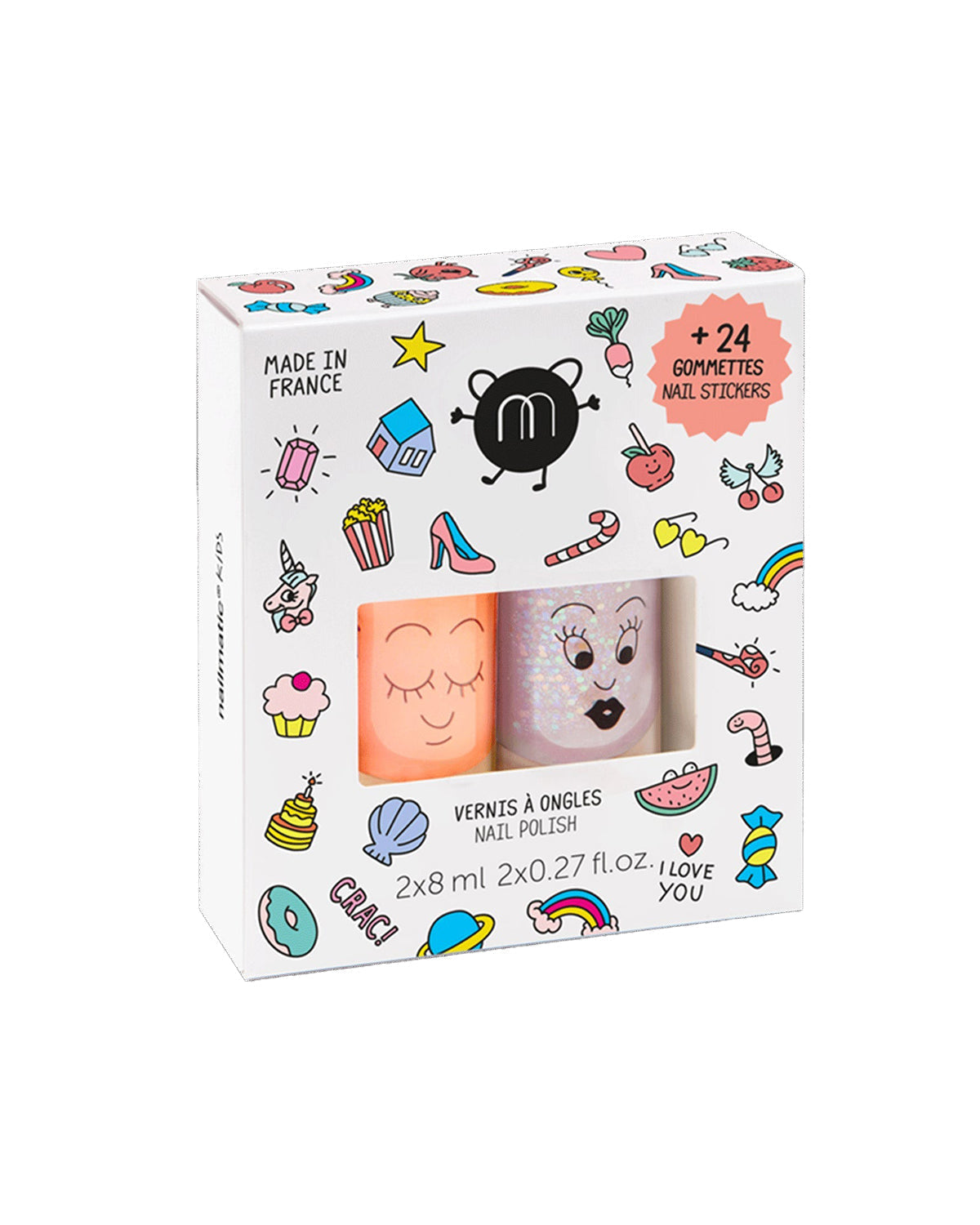 Nailpolish And Nail Sticker Set For Kids Crac