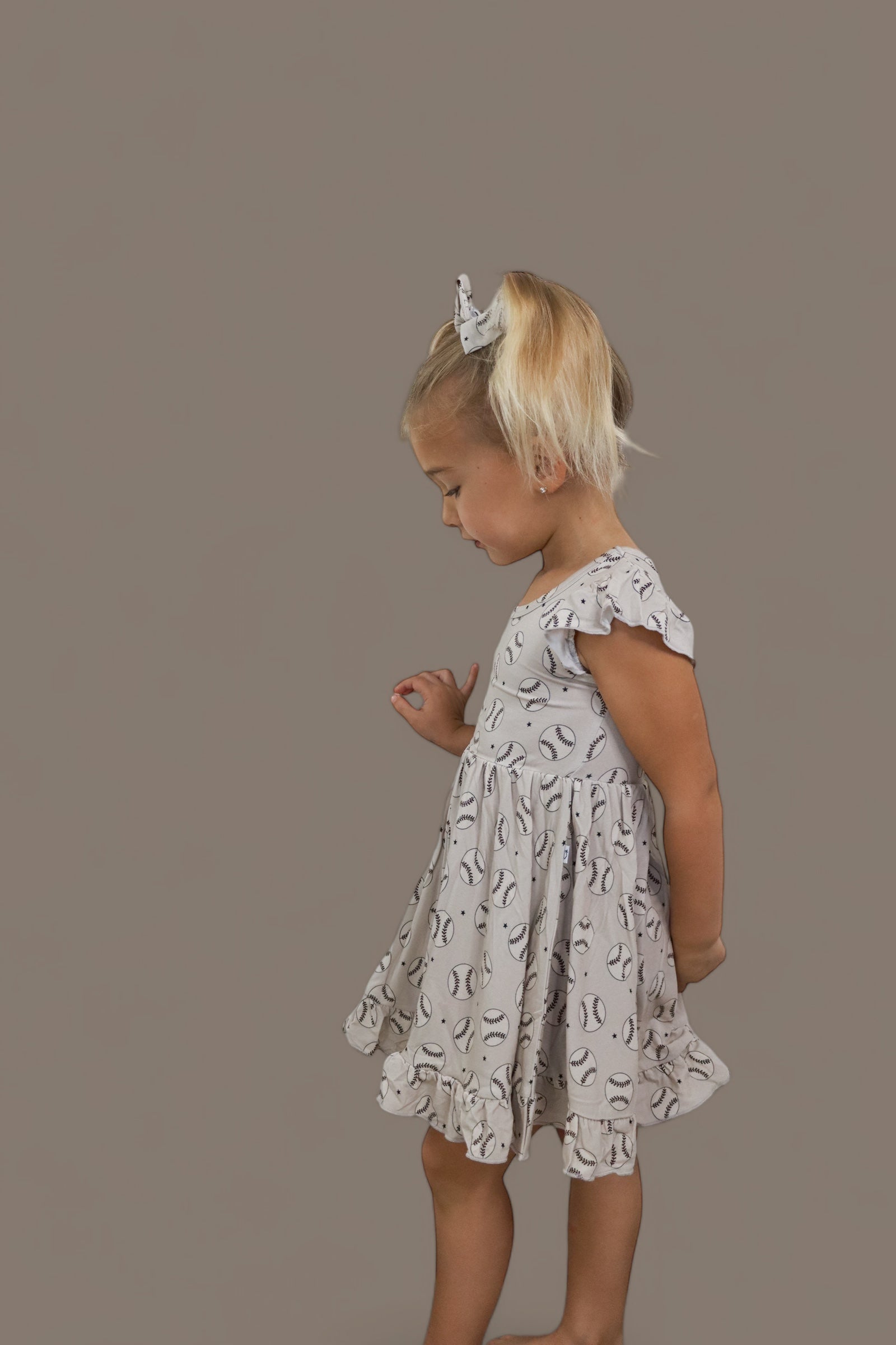 Exclusive Swing For The Stars Dream Cap Sleeve Ruffle Dress