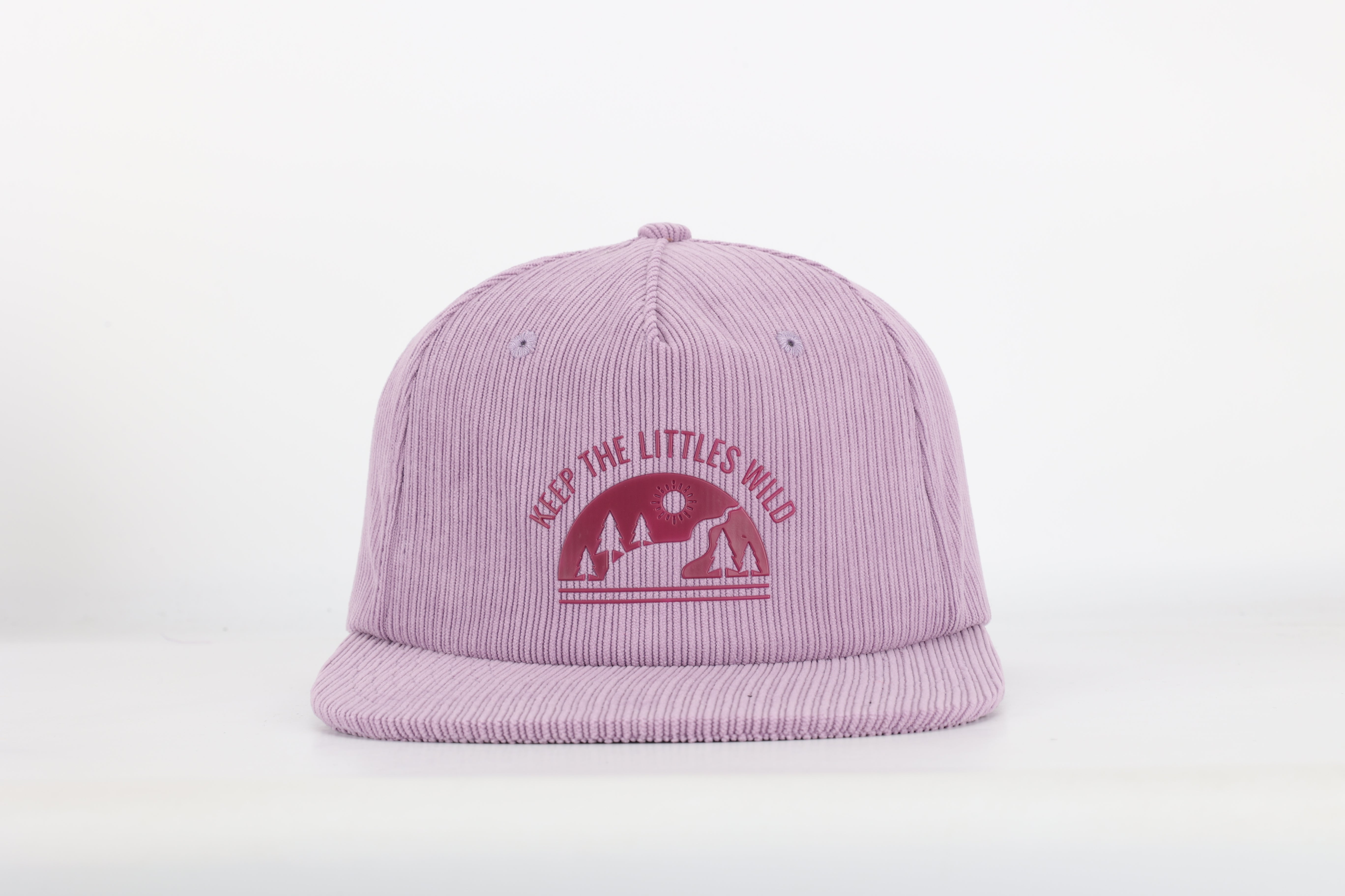Purple Corduroy Snapback Hat For Toddlers And Youth