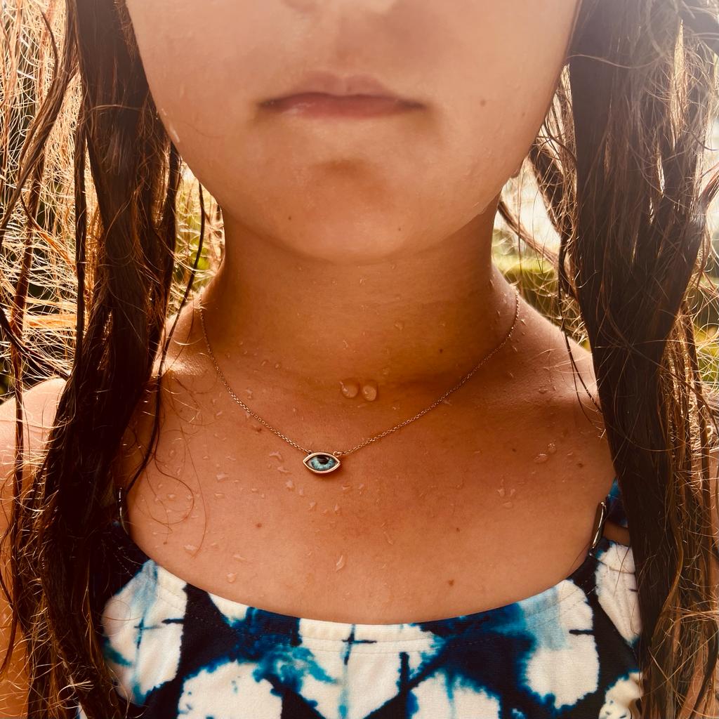 Kids Mikki Blue Eye Necklace