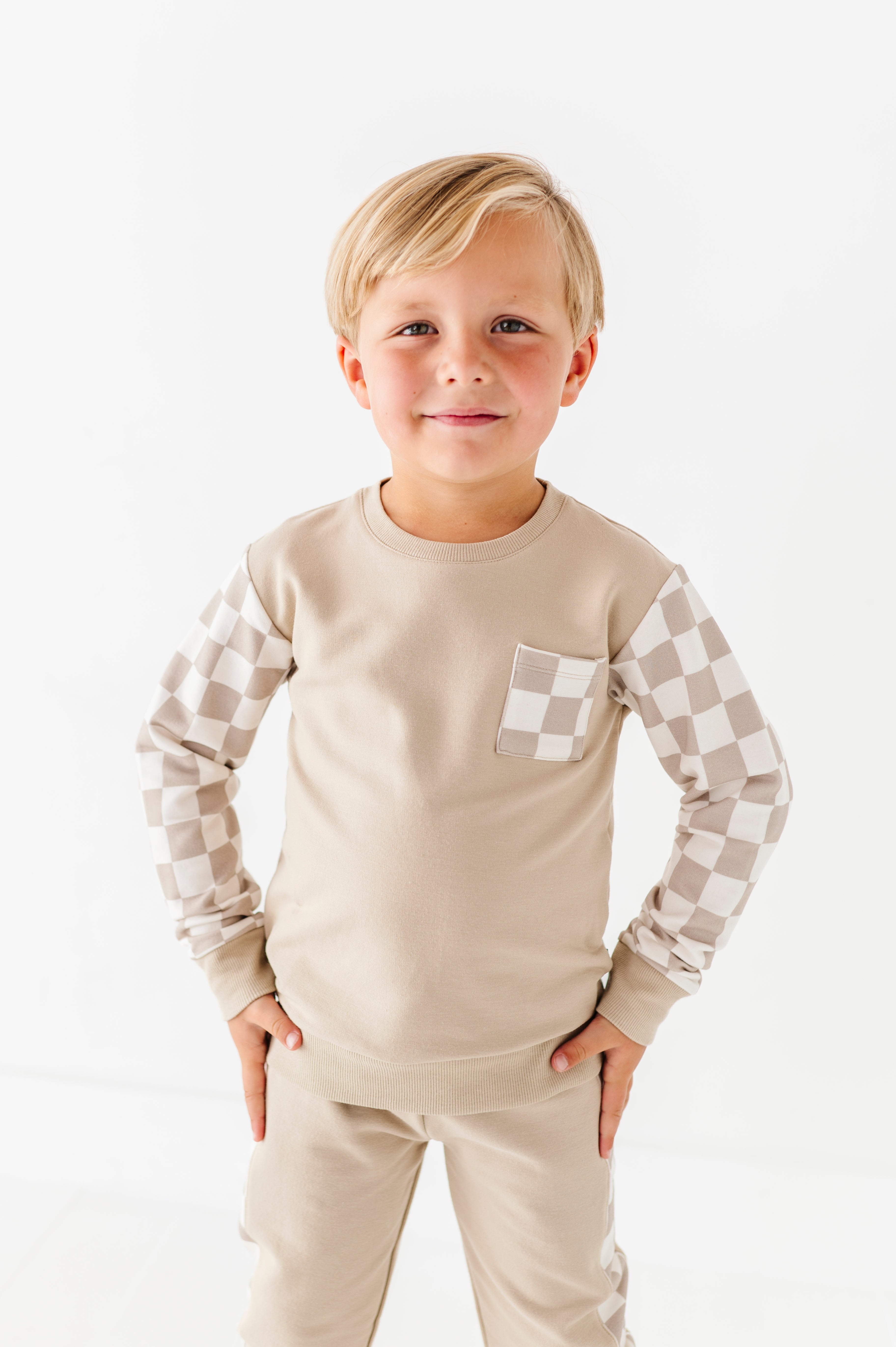 Oat Check Jogger Set