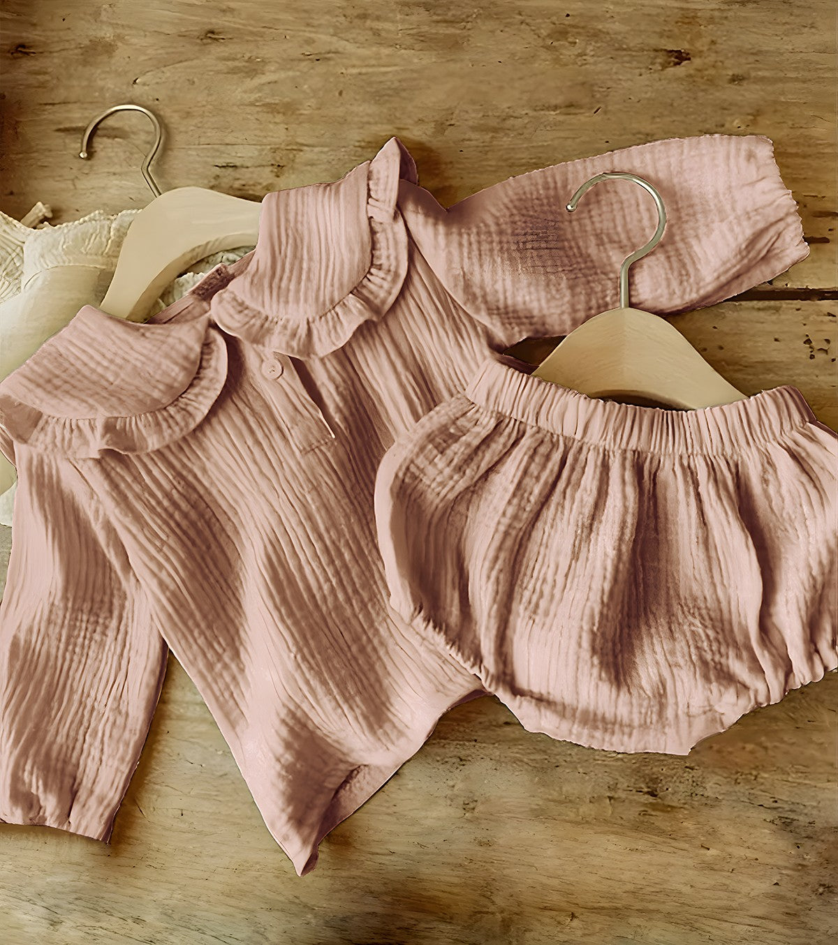 Bloomer And Shirt Set - Pink