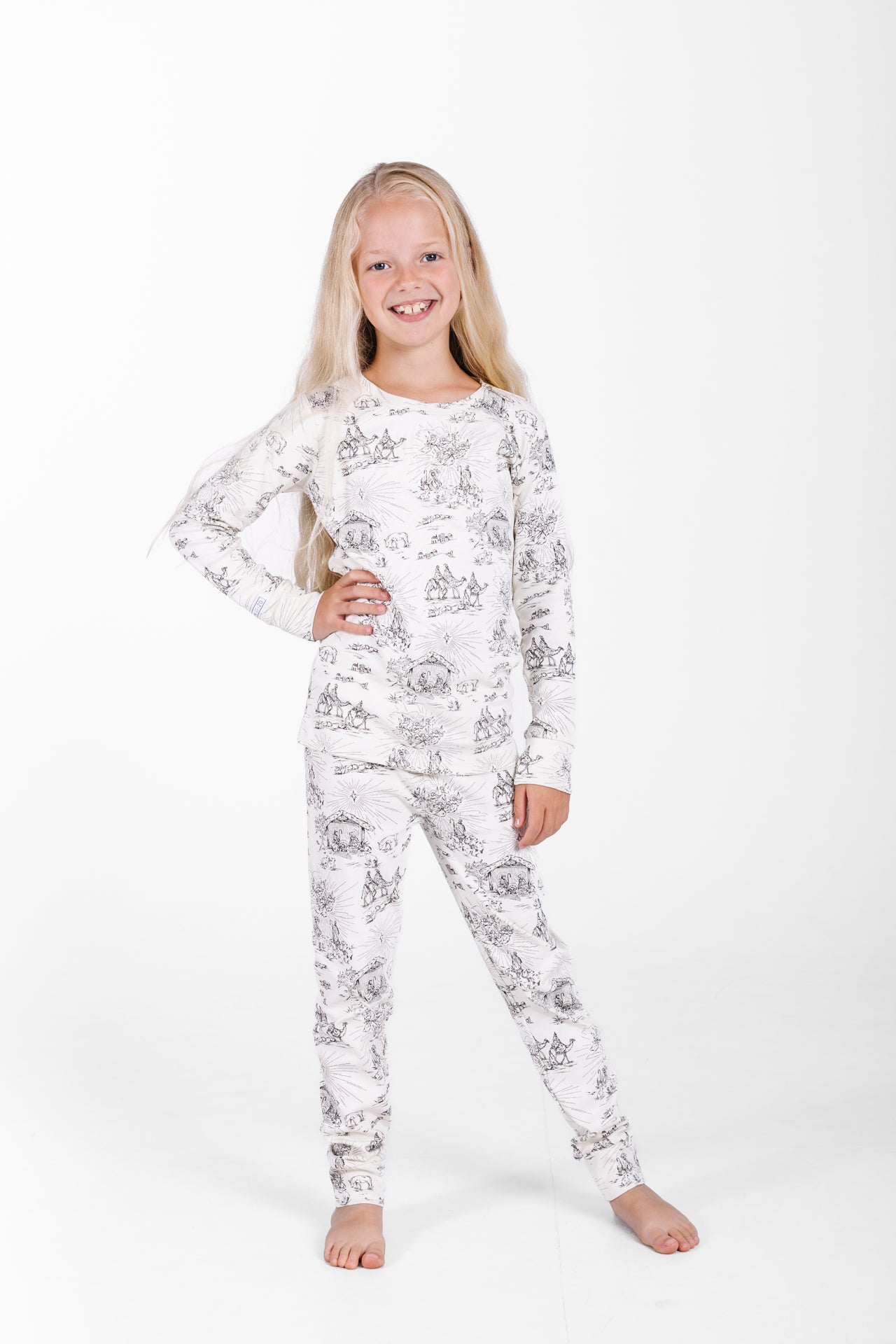 O Little Town Of Bethlehem Long Sleeve Pj Set Cotton