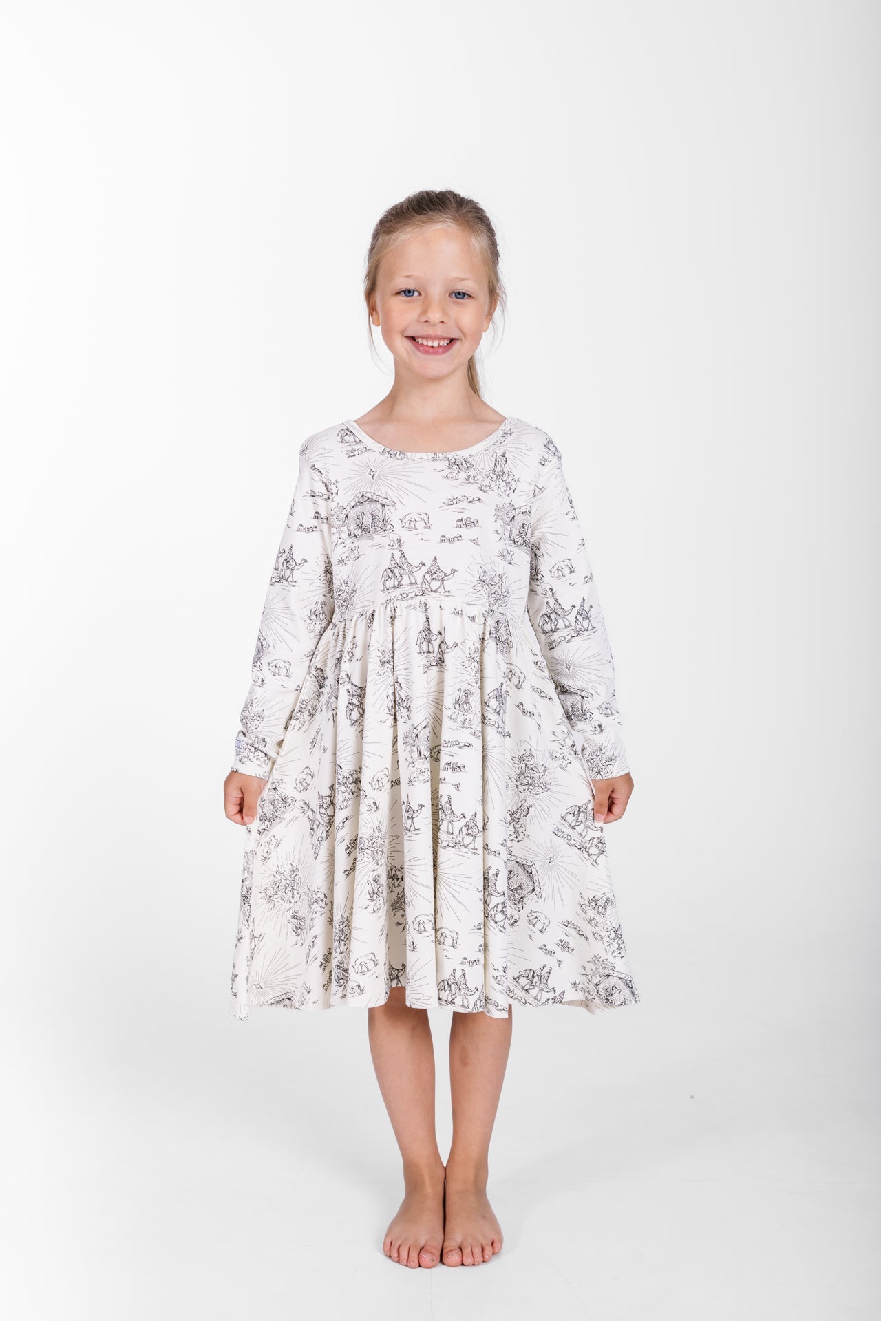 O Little Town Of Bethlehem Twirl Dress Cotton