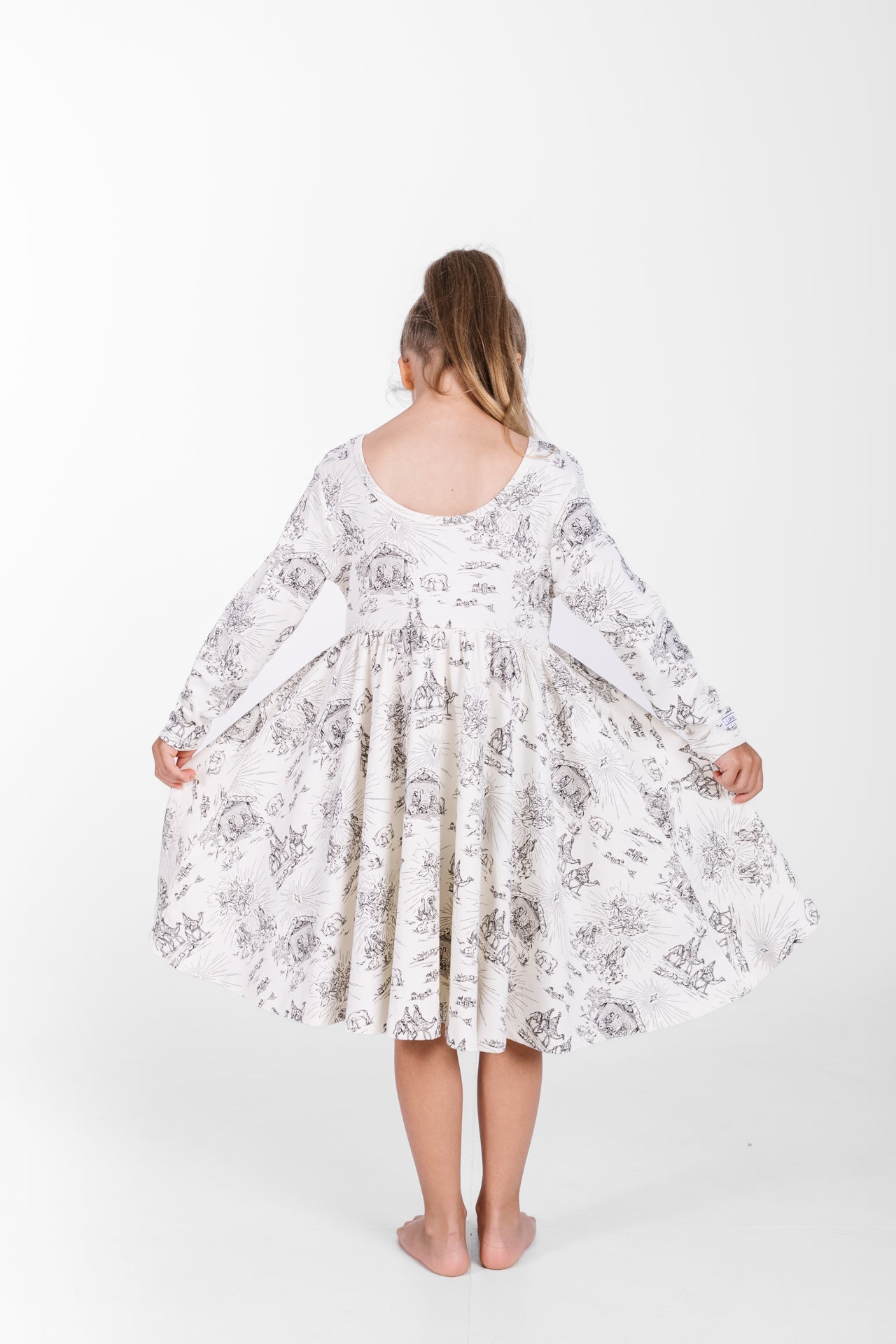 O Little Town Of Bethlehem Twirl Dress Cotton