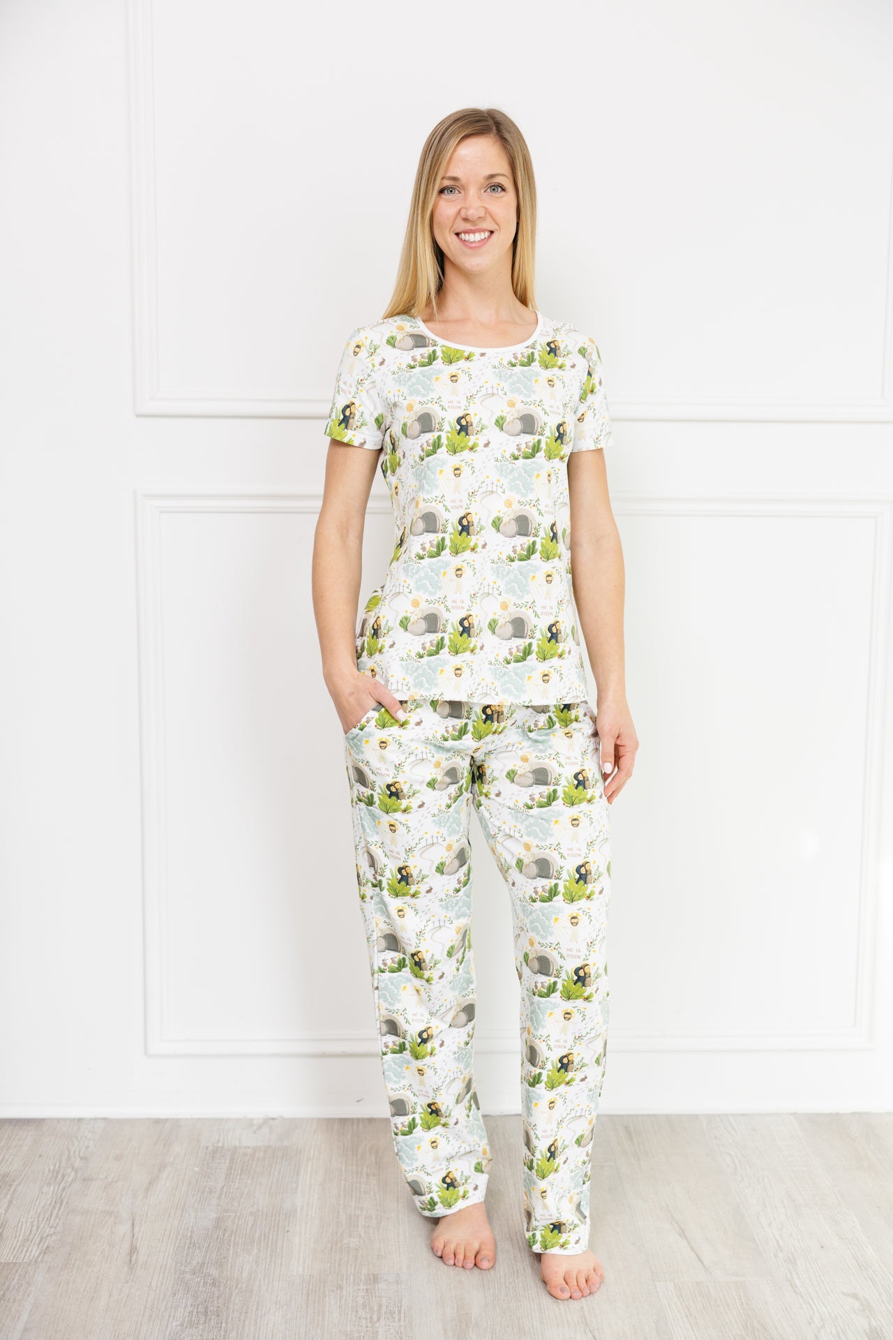 He Is Risen Women's Pj Relaxed Set Cotton