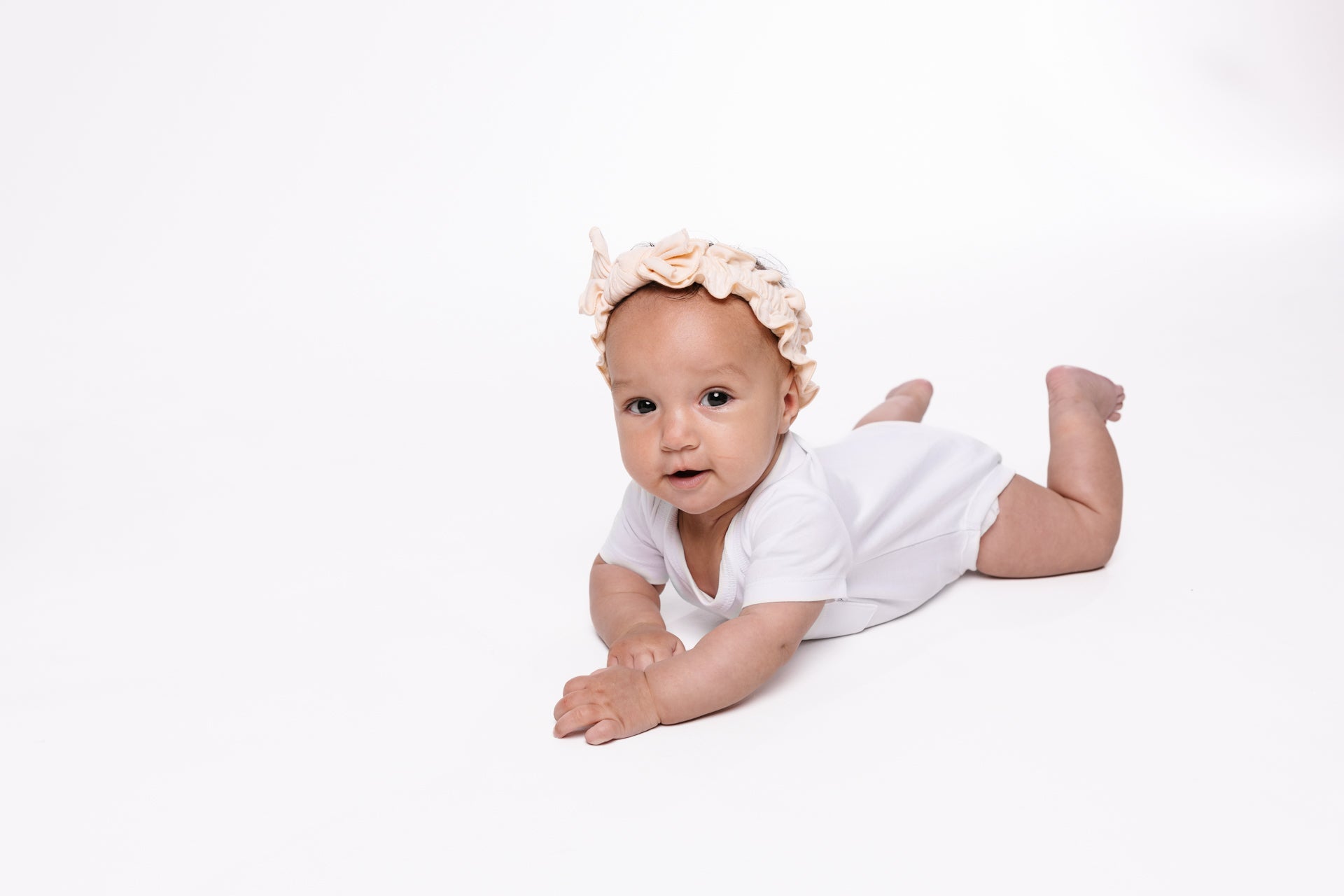 White Prayer Pocket Short Sleeve Bodysuit Cotton