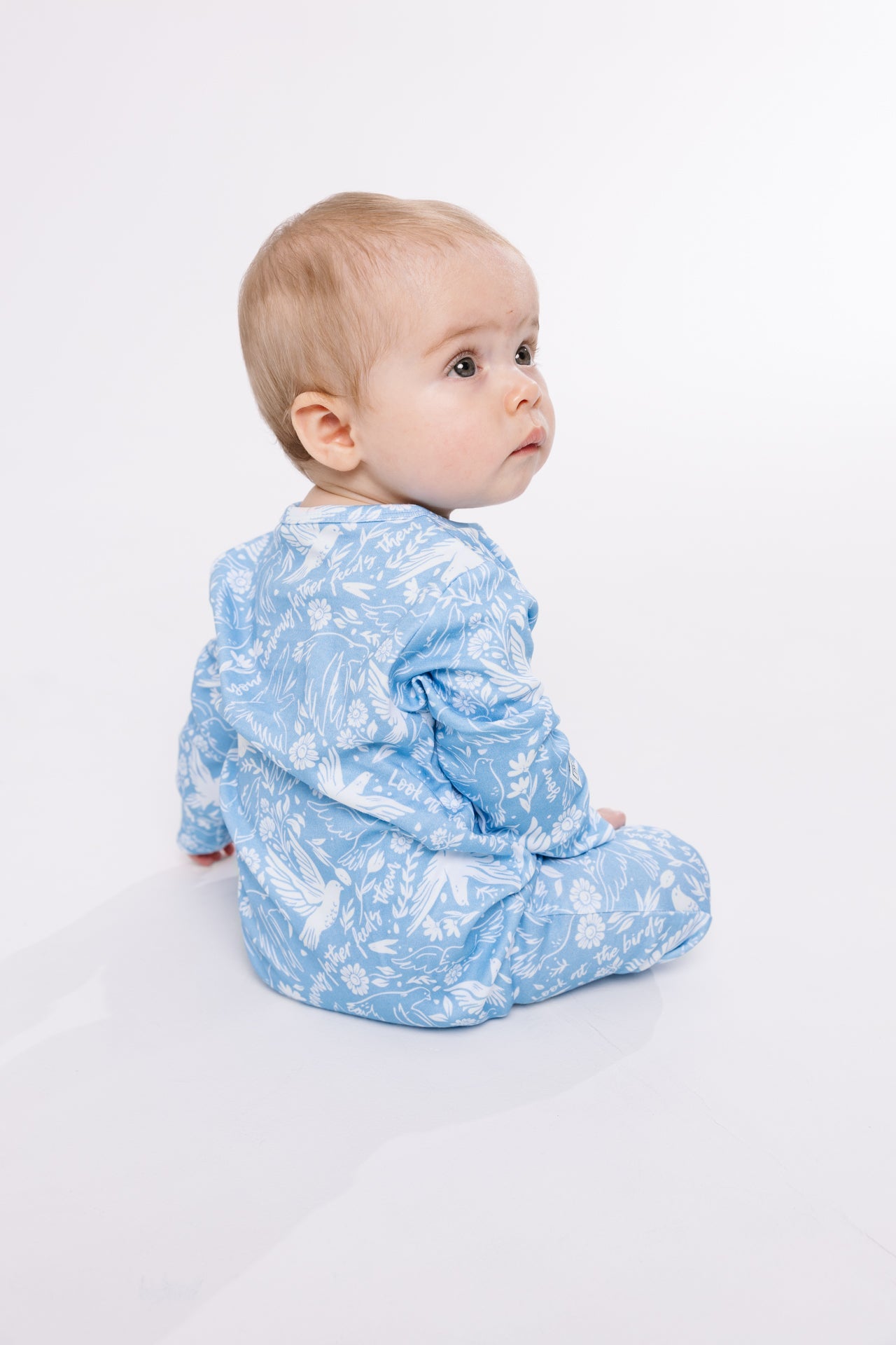 Birds Of The Air Footless Onesie Cotton