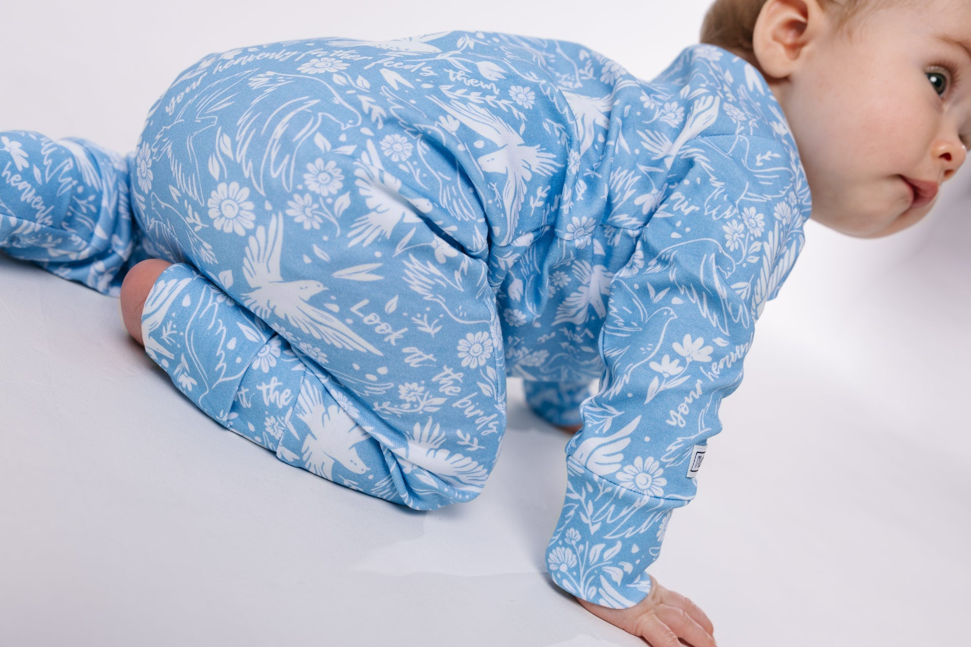 Birds Of The Air Footless Onesie Cotton