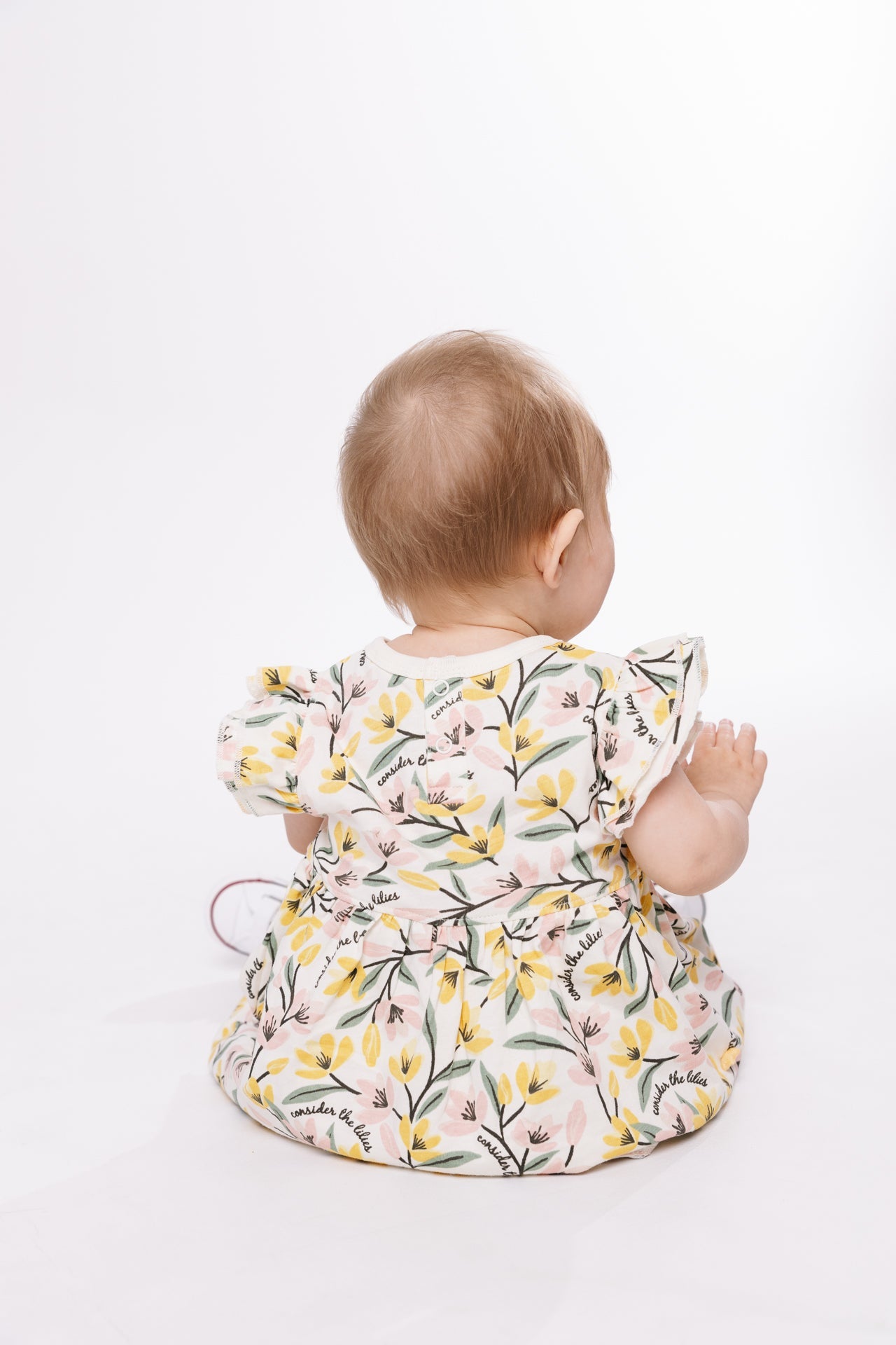 Consider The Lilies Short Sleeve Twirl Dress Bodysuit Cotton