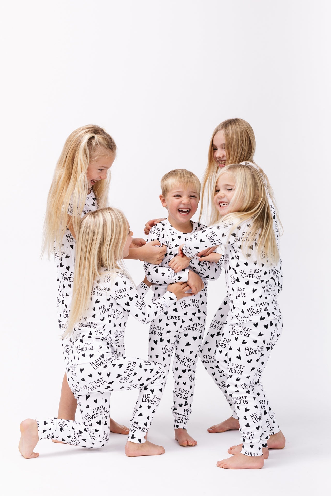 He First Loved Us Pj Long Sleeve Set Cotton