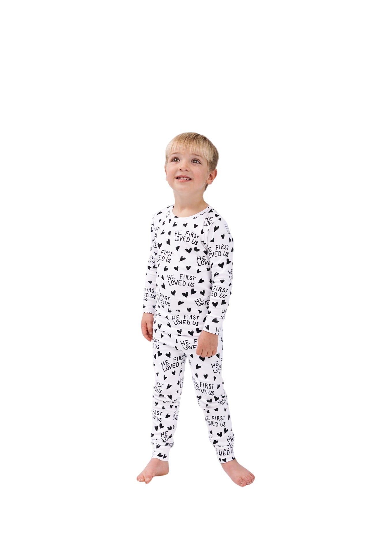 He First Loved Us Pj Long Sleeve Set Cotton
