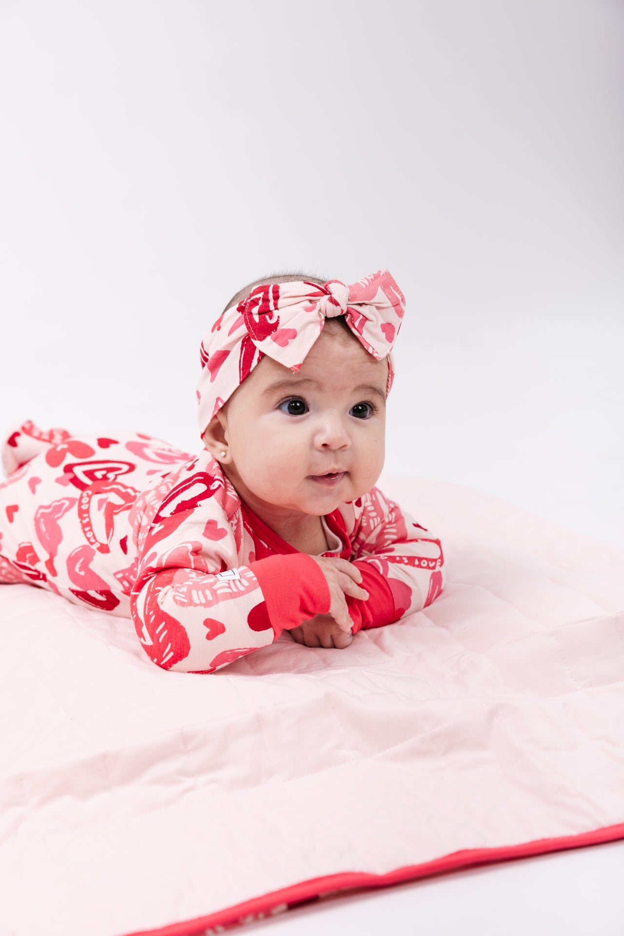 John 3:16 Pink Pj Footed Onesie Bamboo