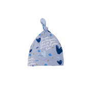 John 3:16 Blue Knotted Hat Bamboo