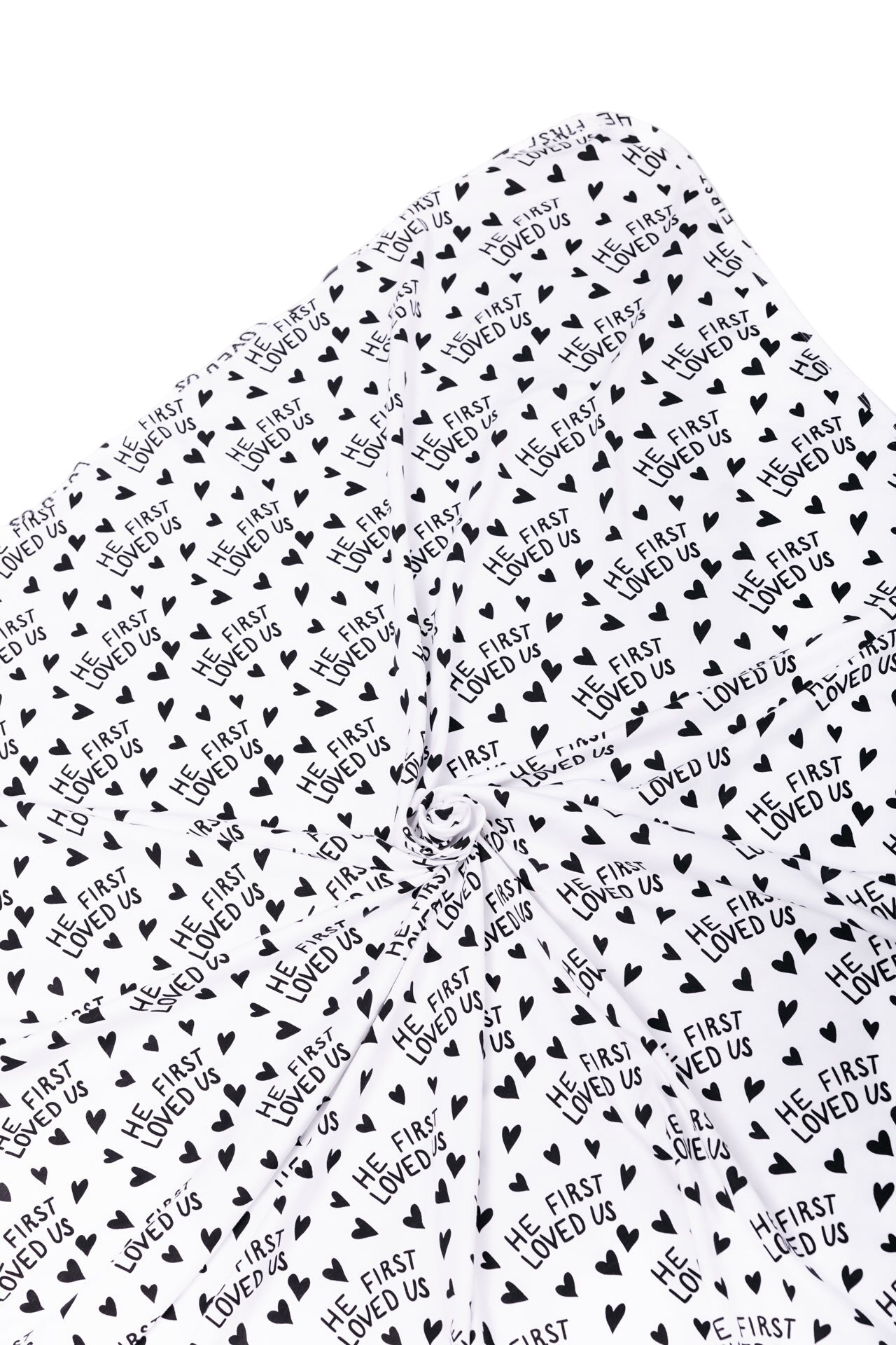 He First Loved Us Swaddle Cotton