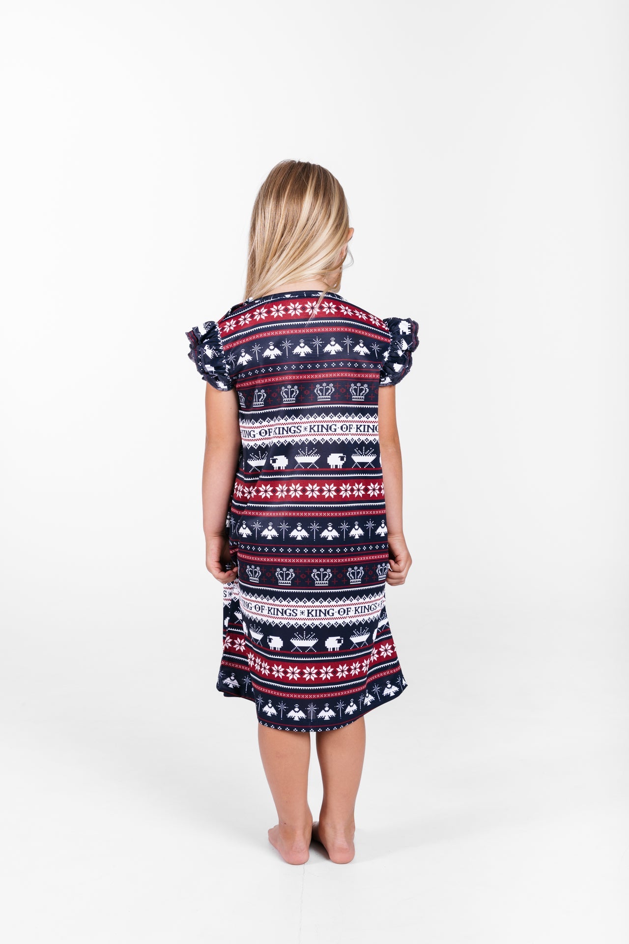 King Of Kings Midnight Blue Pj Girls Nightgown Polyester