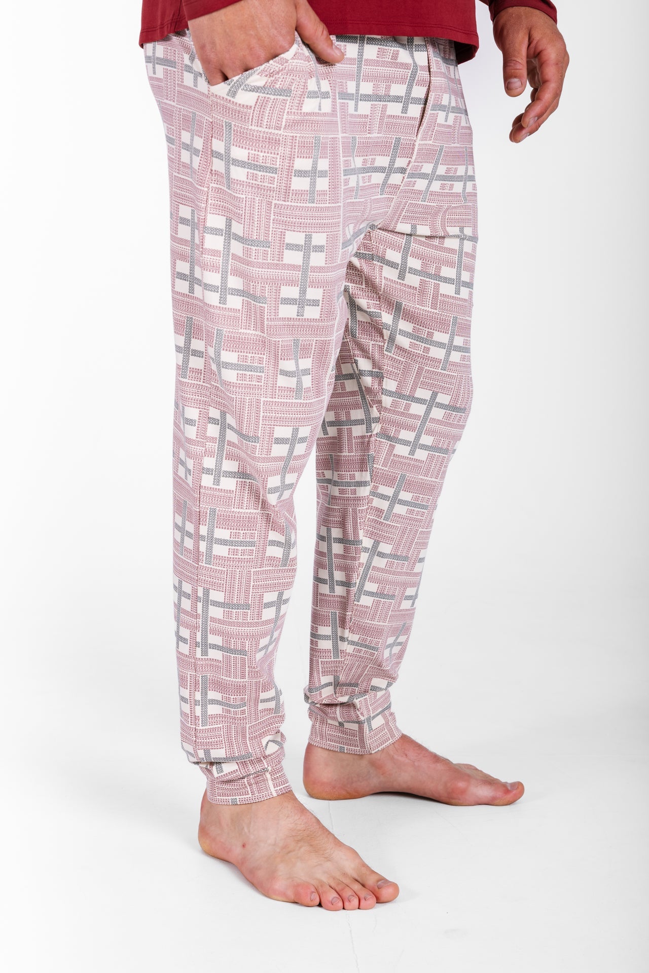 Prophecy Plaid Mens Pj Set Cotton