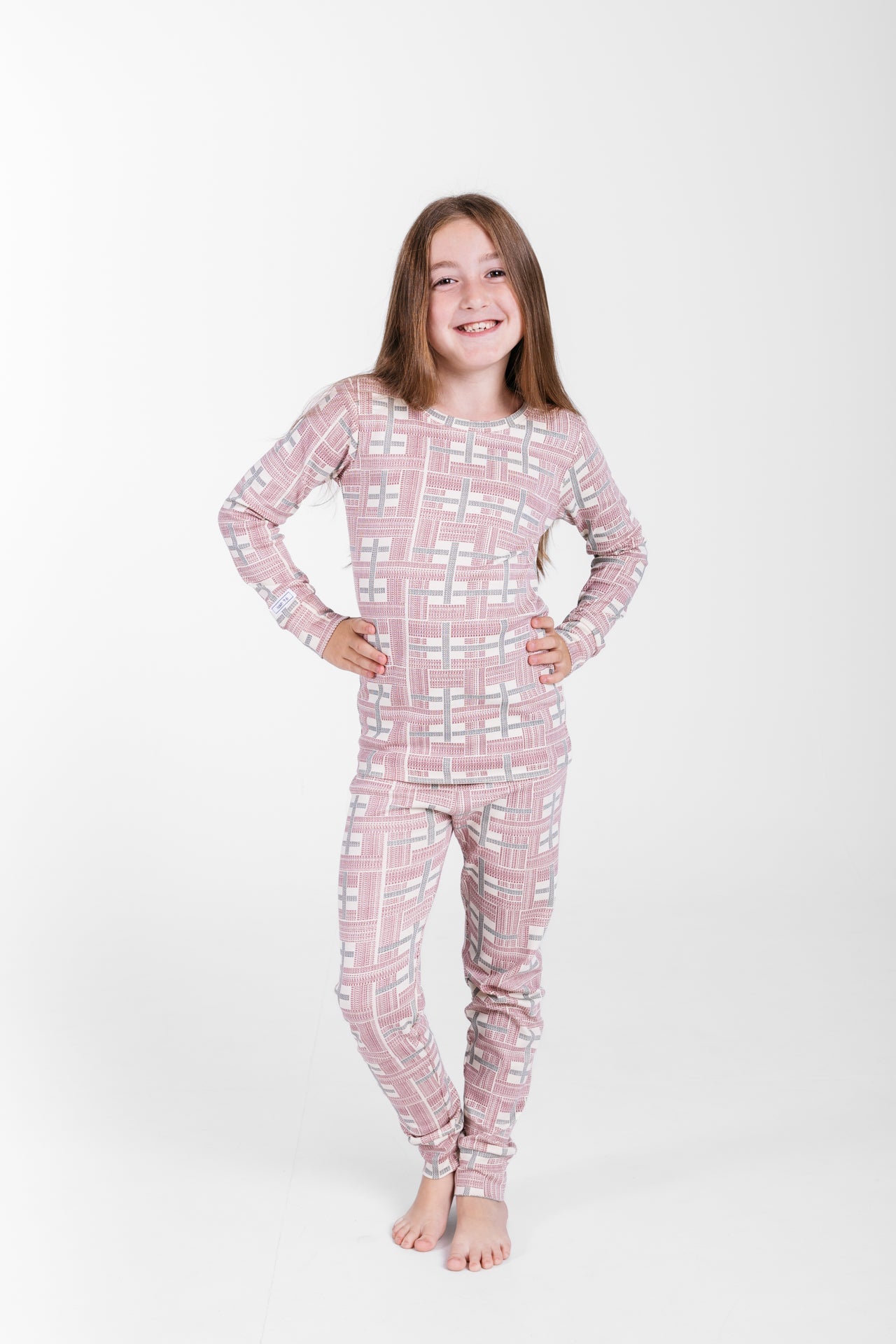 Prophecy Plaid Pj Long Sleeve Set Cotton
