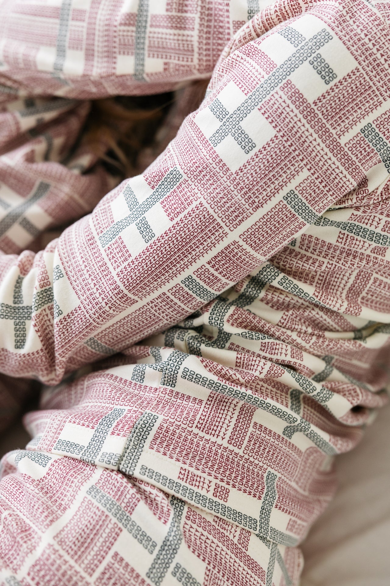 Prophecy Plaid Pj Long Sleeve Set Cotton