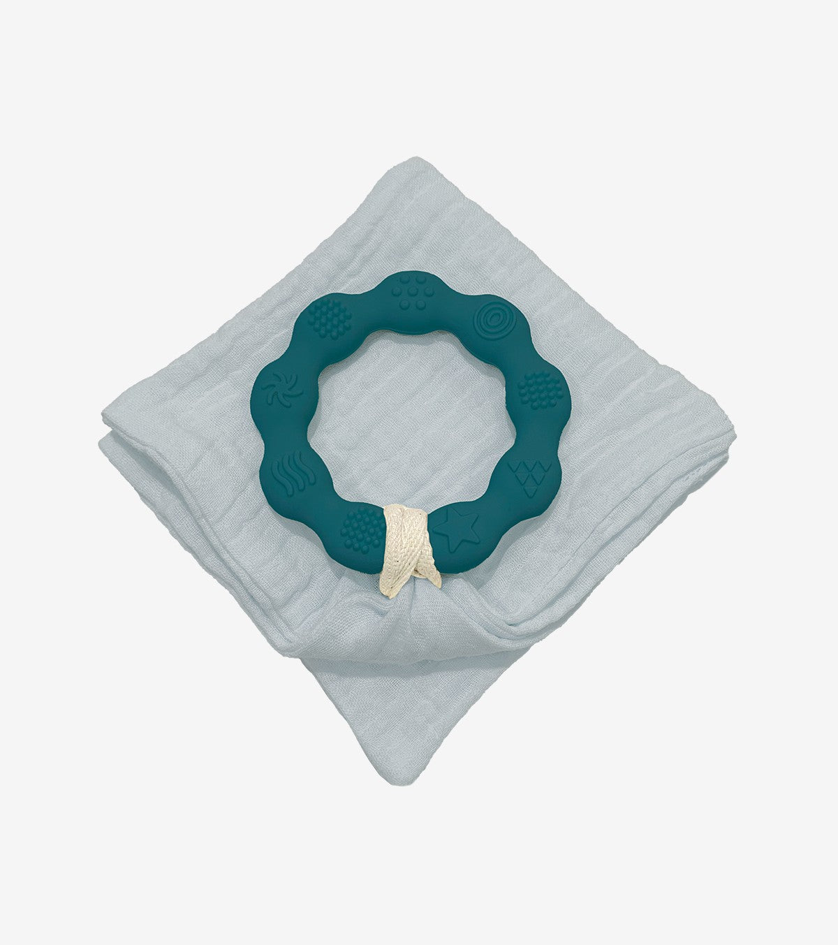 Blue Duck Teething Ring And Diaper