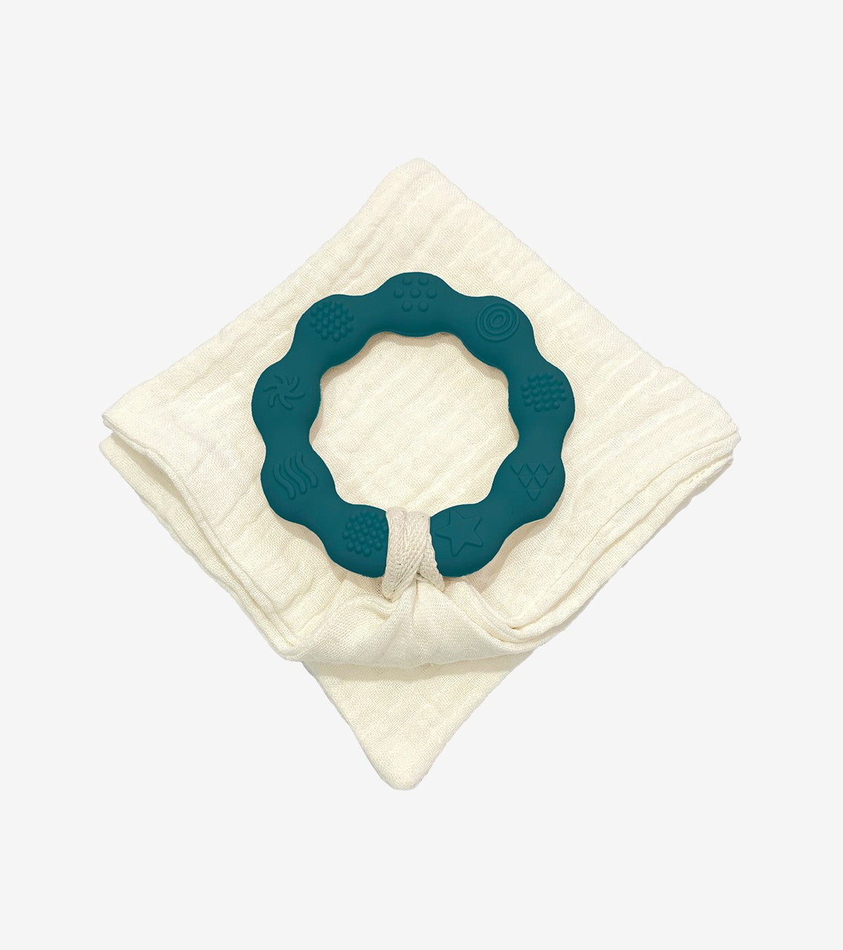 Blue Duck Teething Ring And Diaper