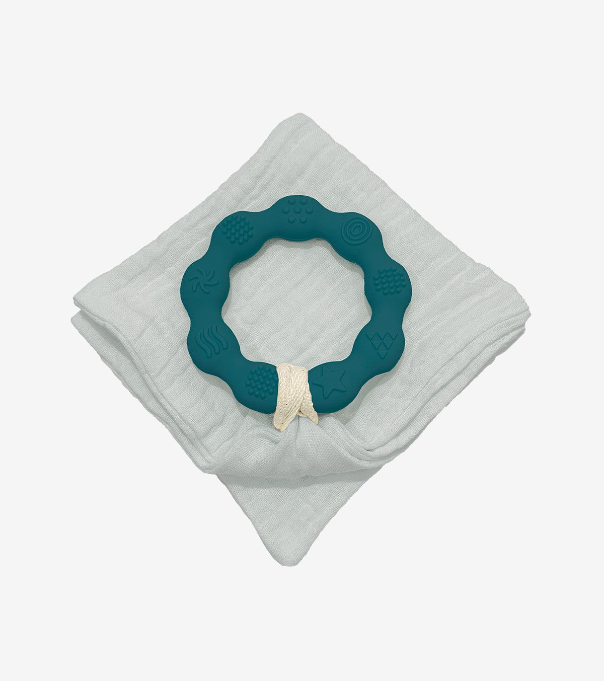 Blue Duck Teething Ring And Diaper