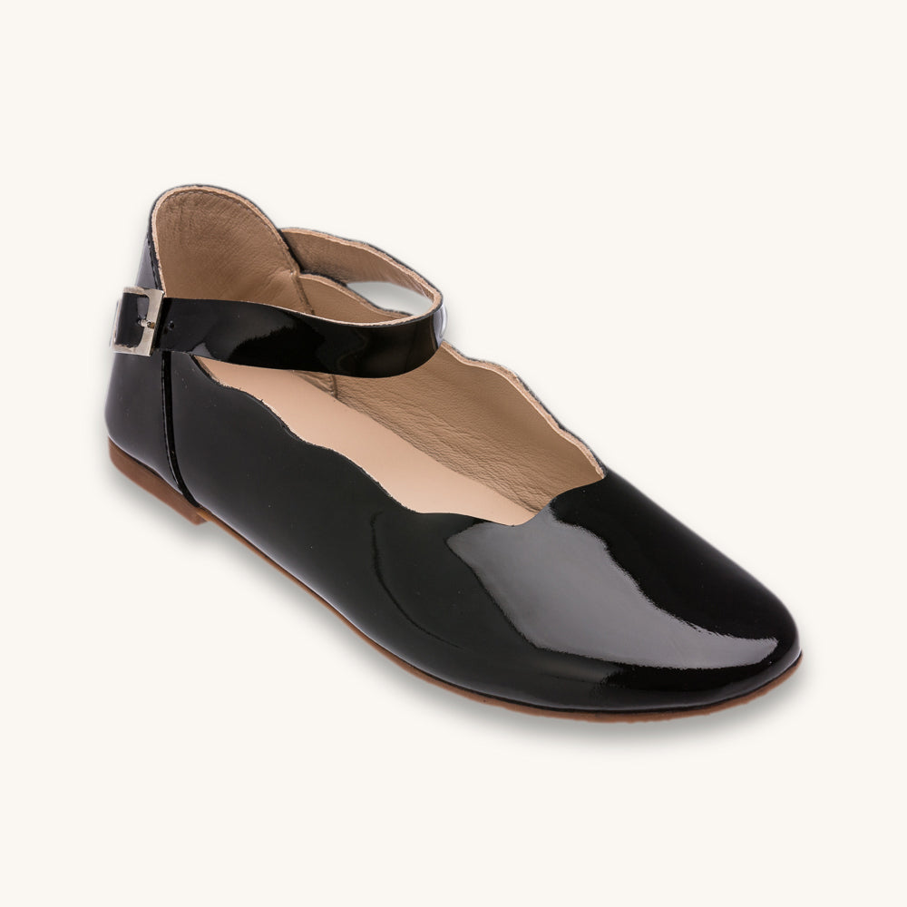 Ondina Flats Patent Black