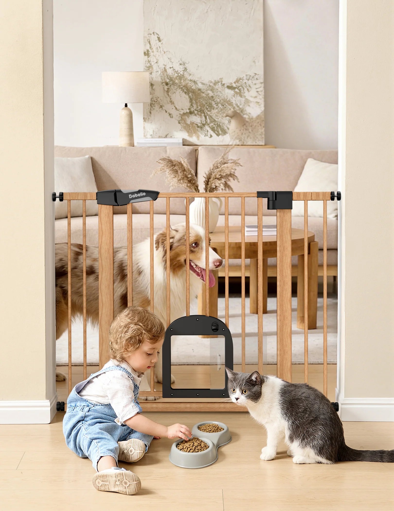 Catprivilege T7 | Expandable Stylish Baby Gate With Cat Door (copy)