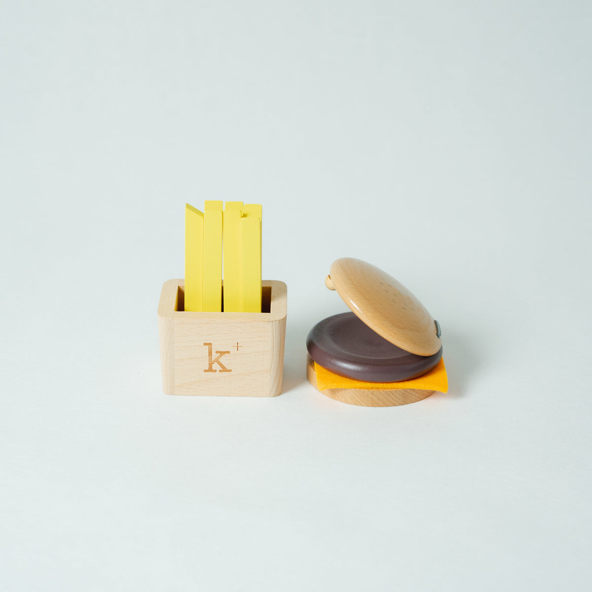Hamburger & Fries Wooden Musical Set