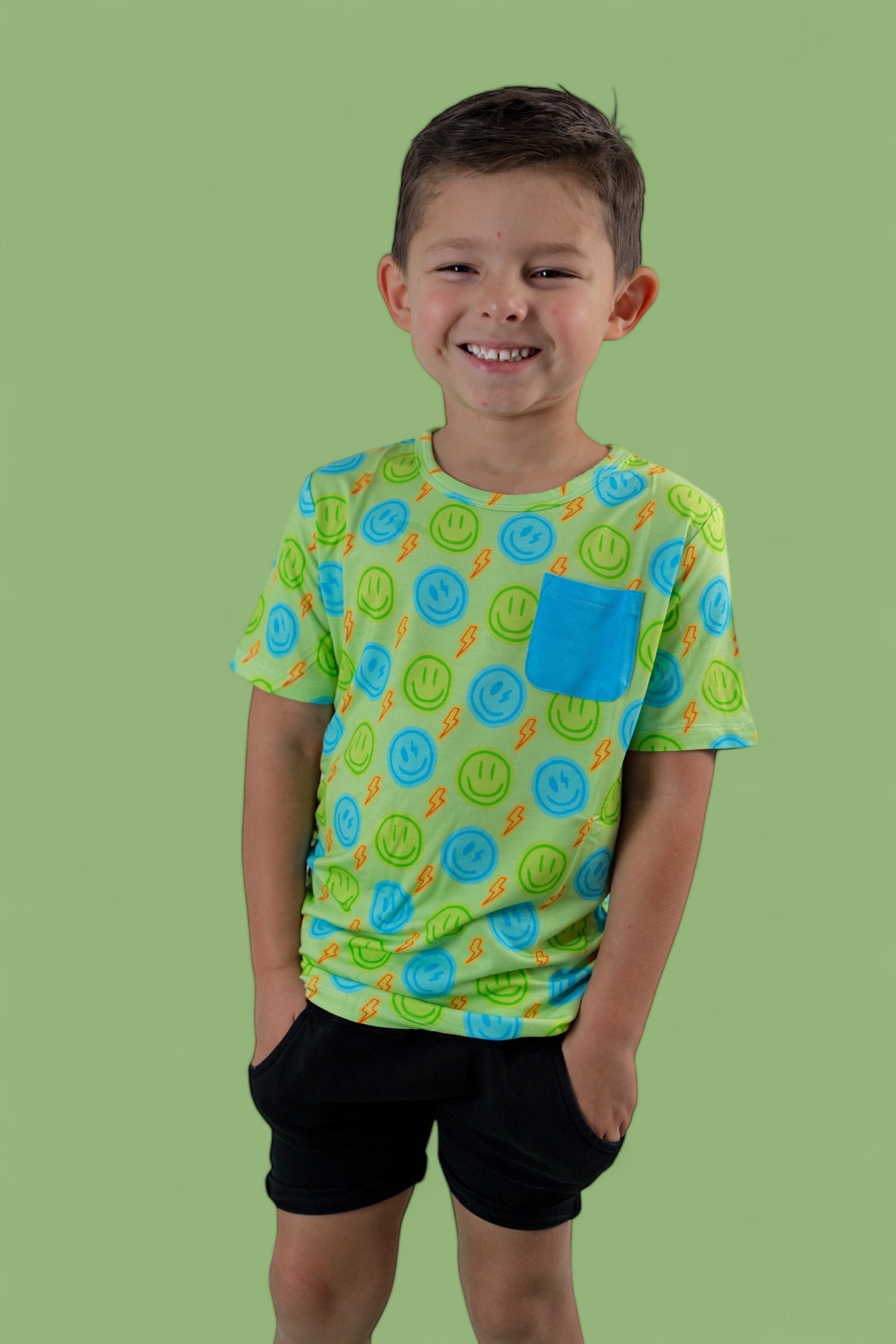 Neon Smiles Dream Pocket Tee