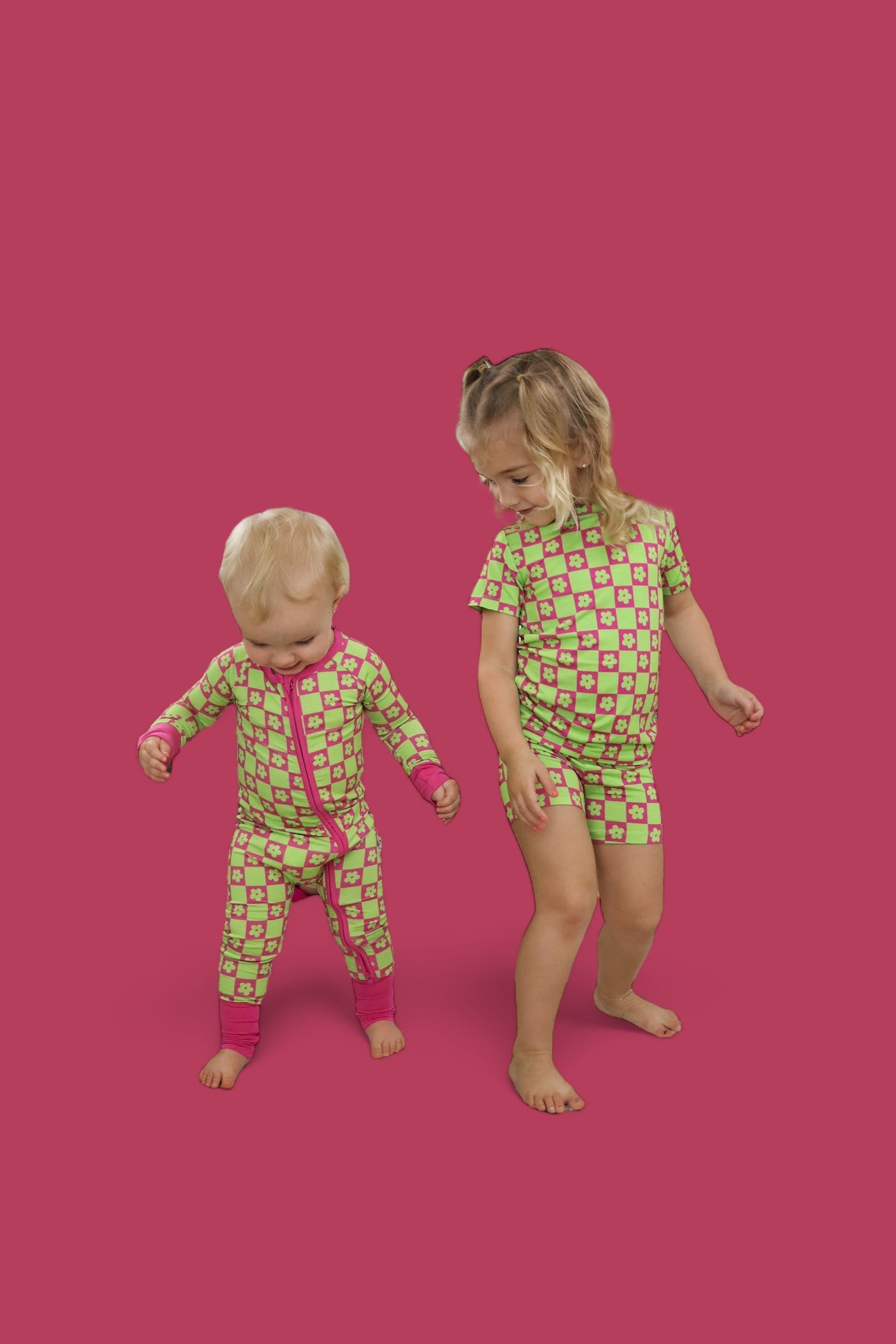 Wild Daisy Checkers Dream Romper