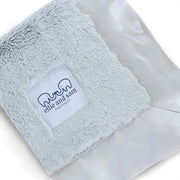 Luxury Satin Border Lovey - Silver