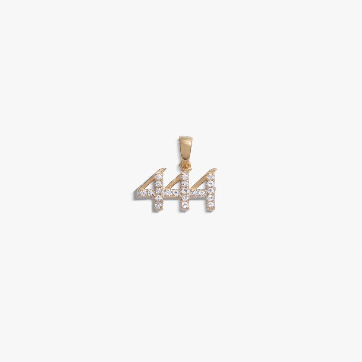 444 Sapphire Angel Number Charm