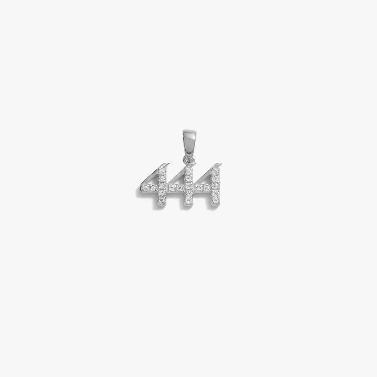 444 Sapphire Angel Number Charm