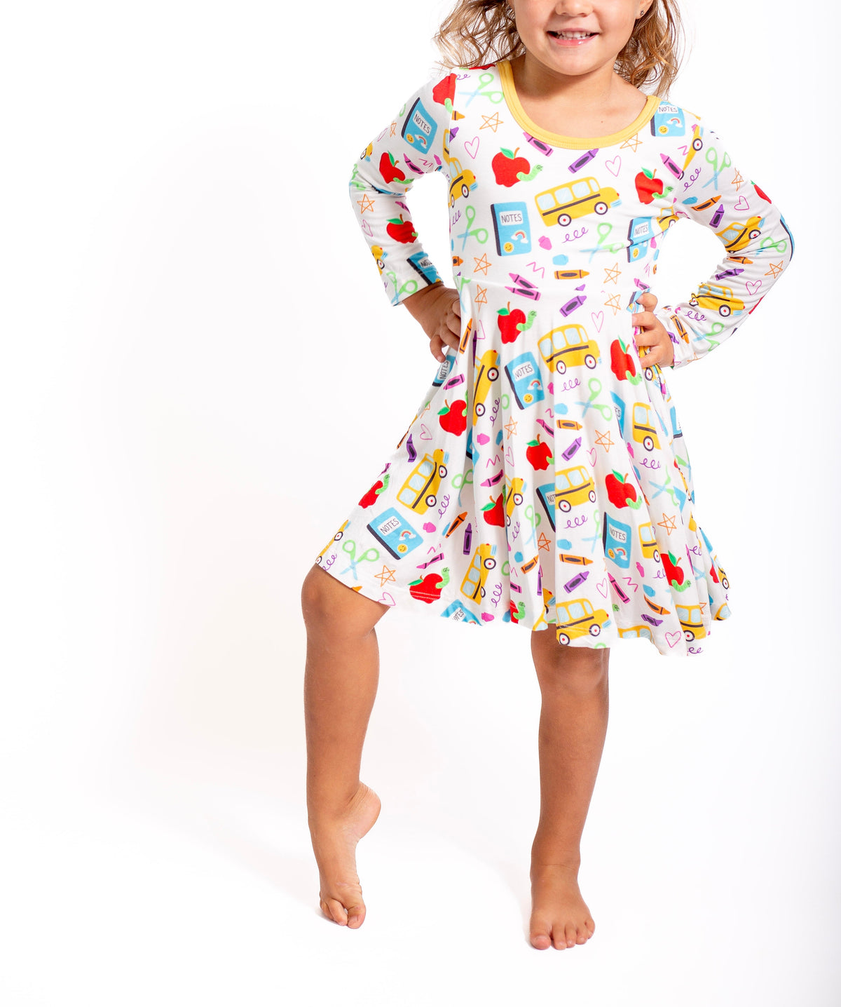My First Day Of School Twirl Dress | Girls Back To School