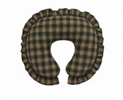 Green Plaid Ruffle Nursing Pillow Cover