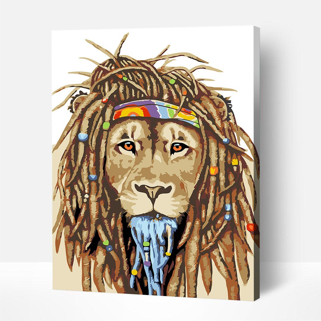 Dreadlocks – Paint By Numbers Kit | Artwille | 14x18 Inch Canvas