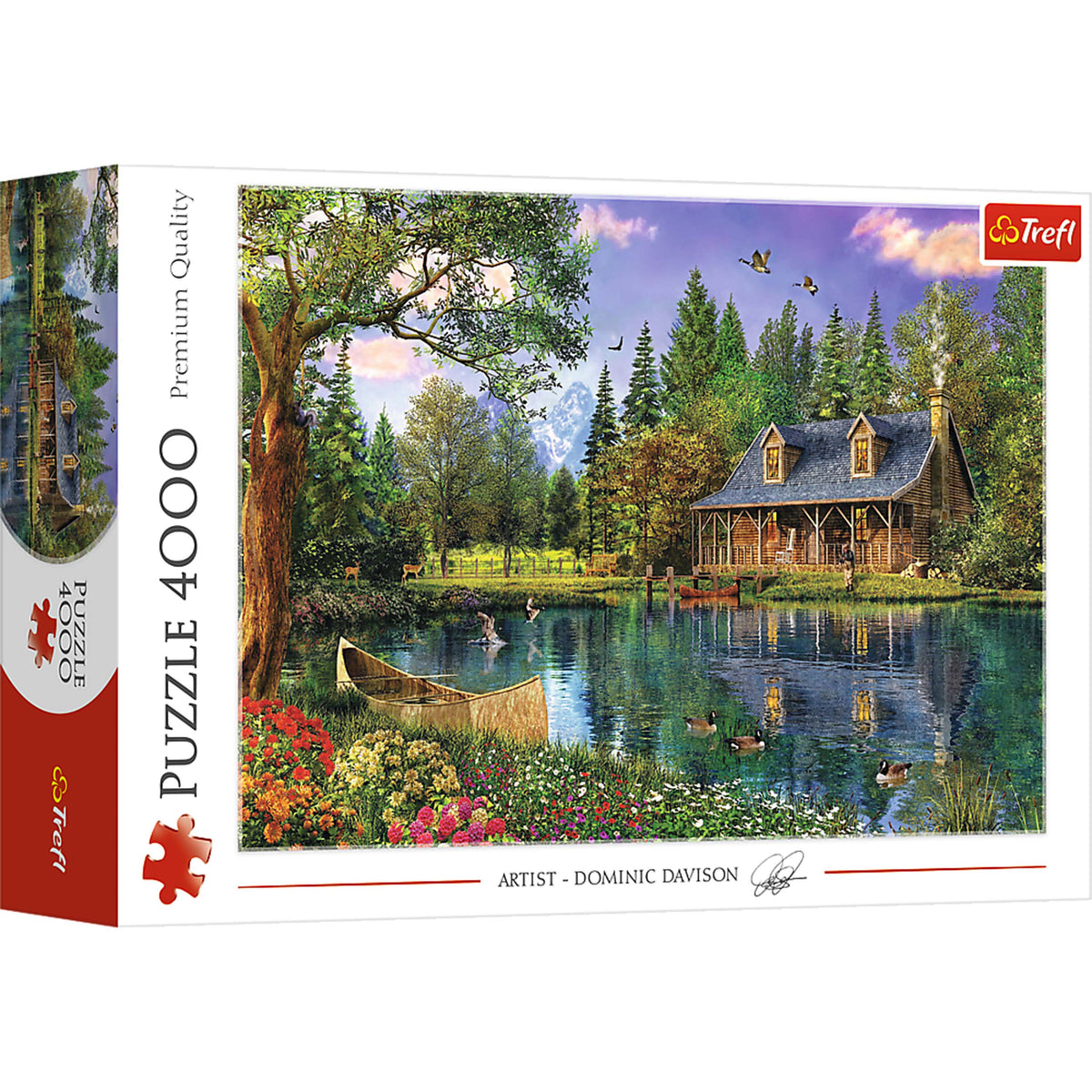 Red 4000 Piece Puzzle - Afternoon Idyll / Mgl