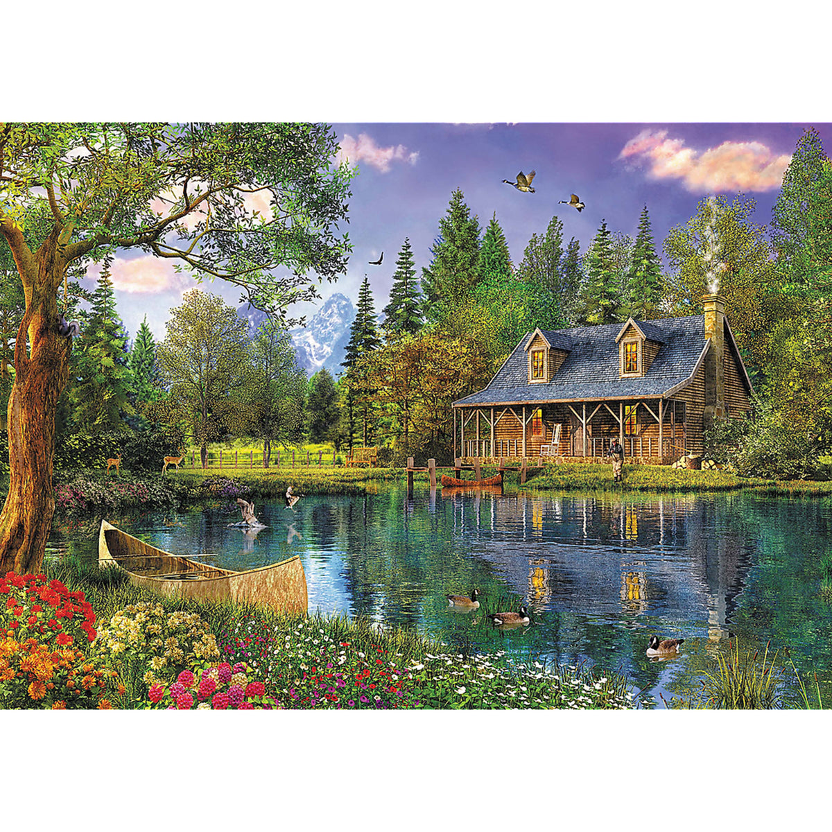 Red 4000 Piece Puzzle - Afternoon Idyll / Mgl